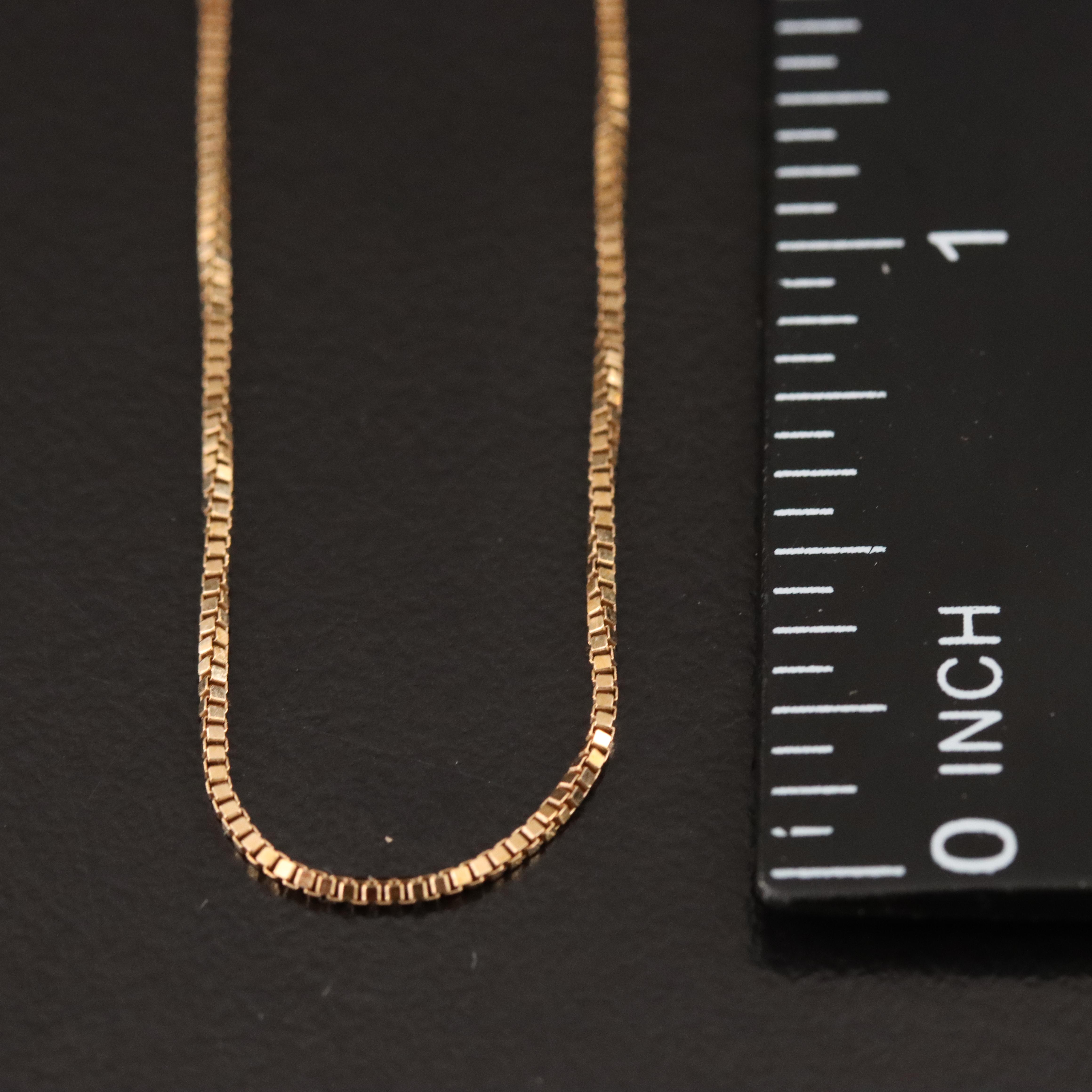14K Box Chain Necklace