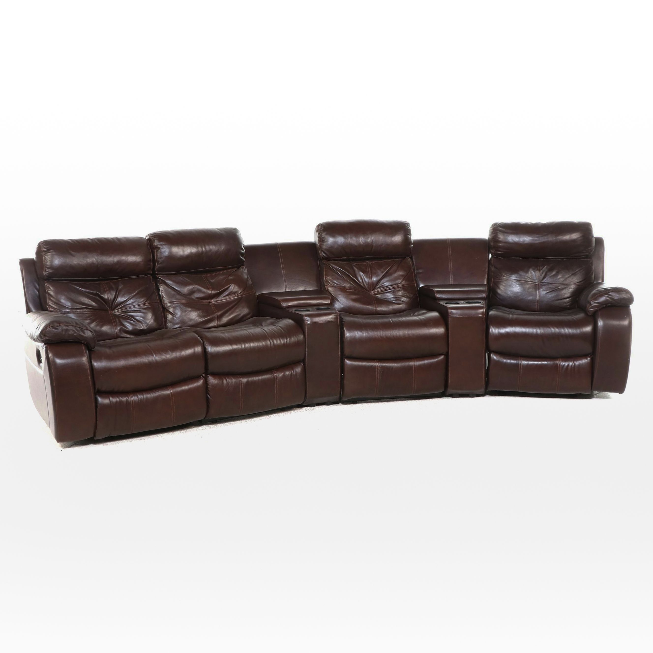 Contemporary Four-Seat Reclining Sofa