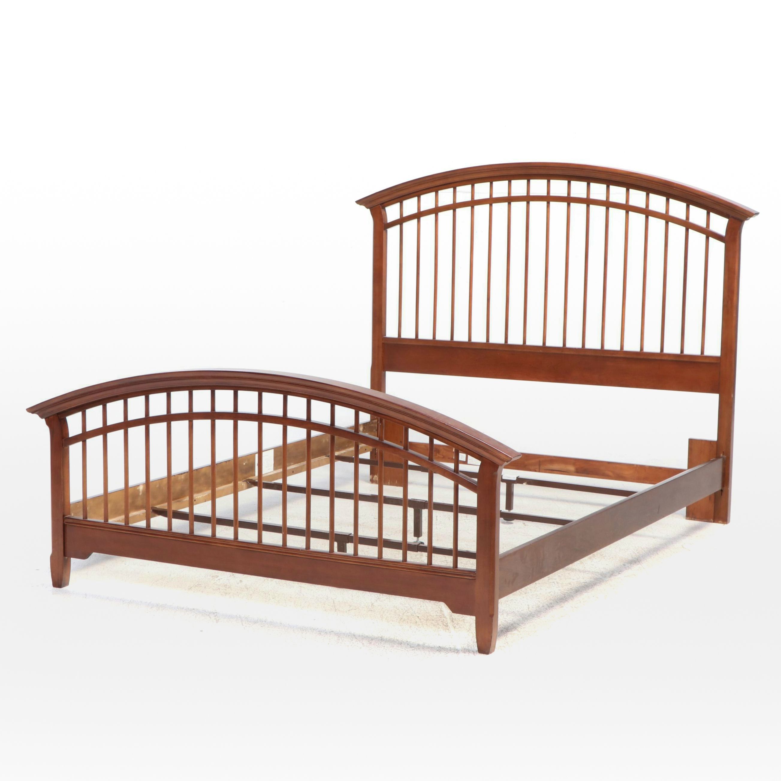 Thomasville Cherry Finish Queen Size Bed Frame