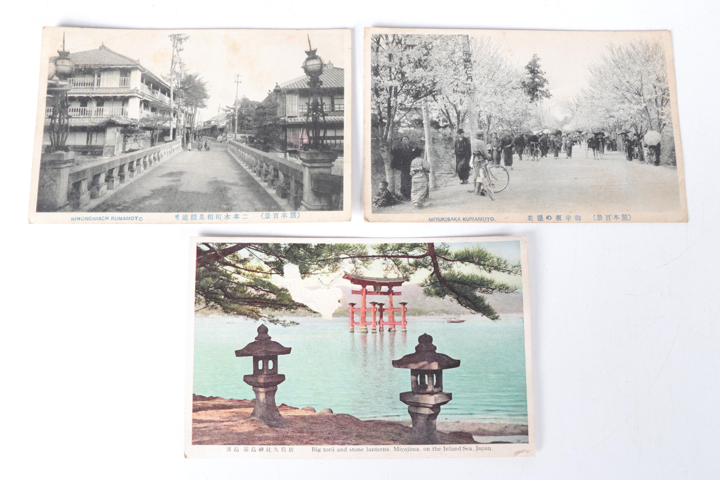 Japanese Postcards of Mt. Fuji, Nara Park & More, Early 20th Century
