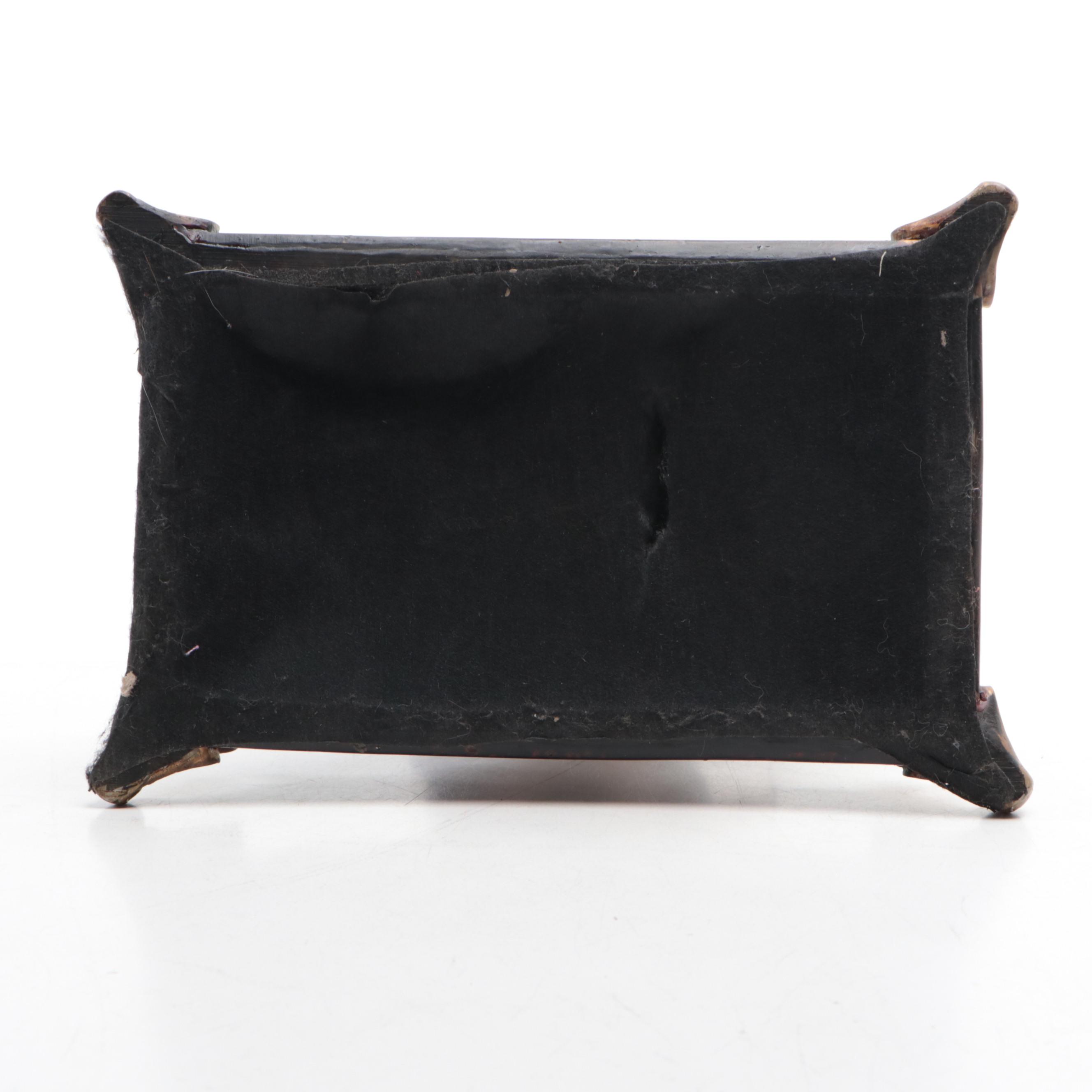 Mantel Clock with Jester Chimpanzee Riding Turtle