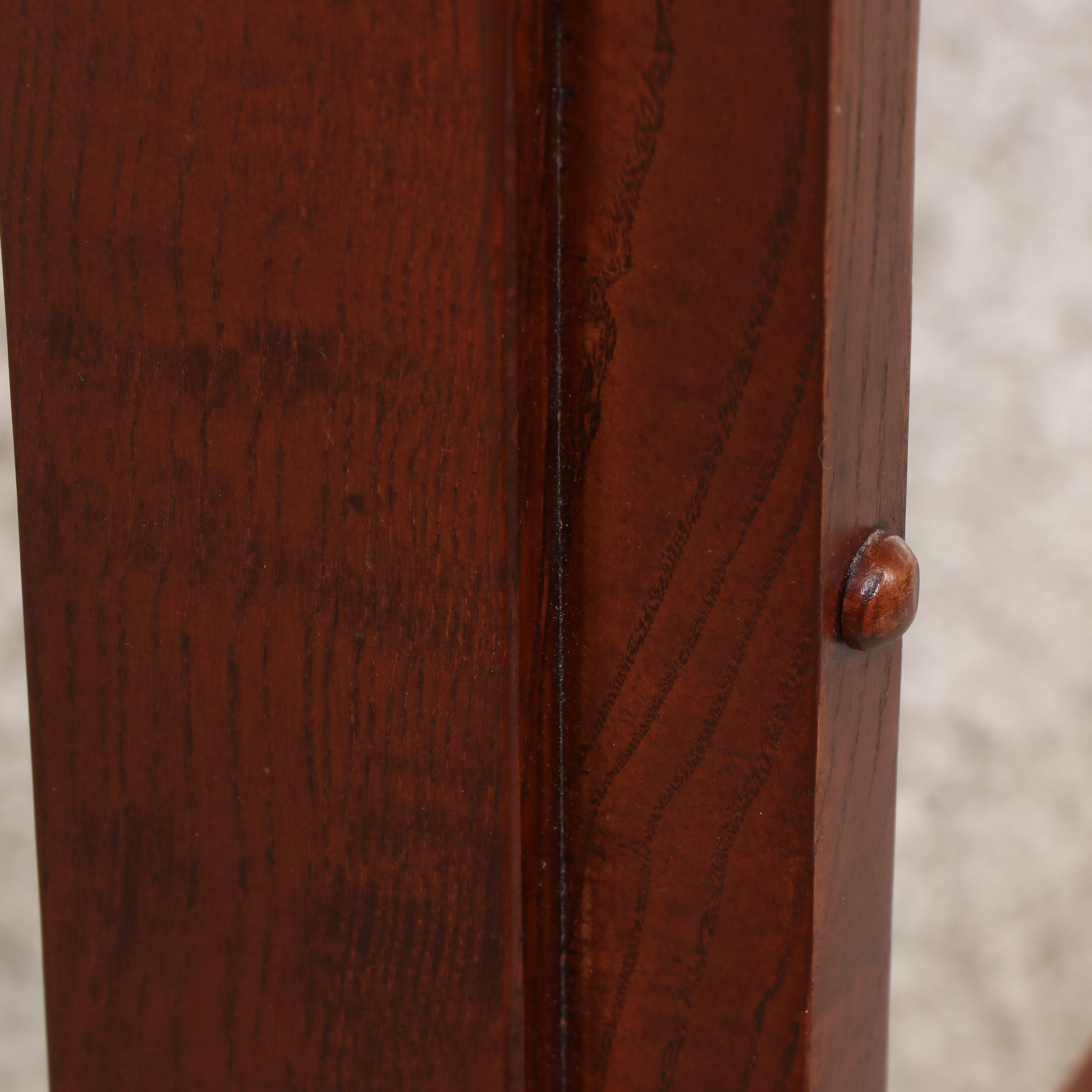 Delsa Muebles Mission Style Oak Veneer Queen Bed Frame