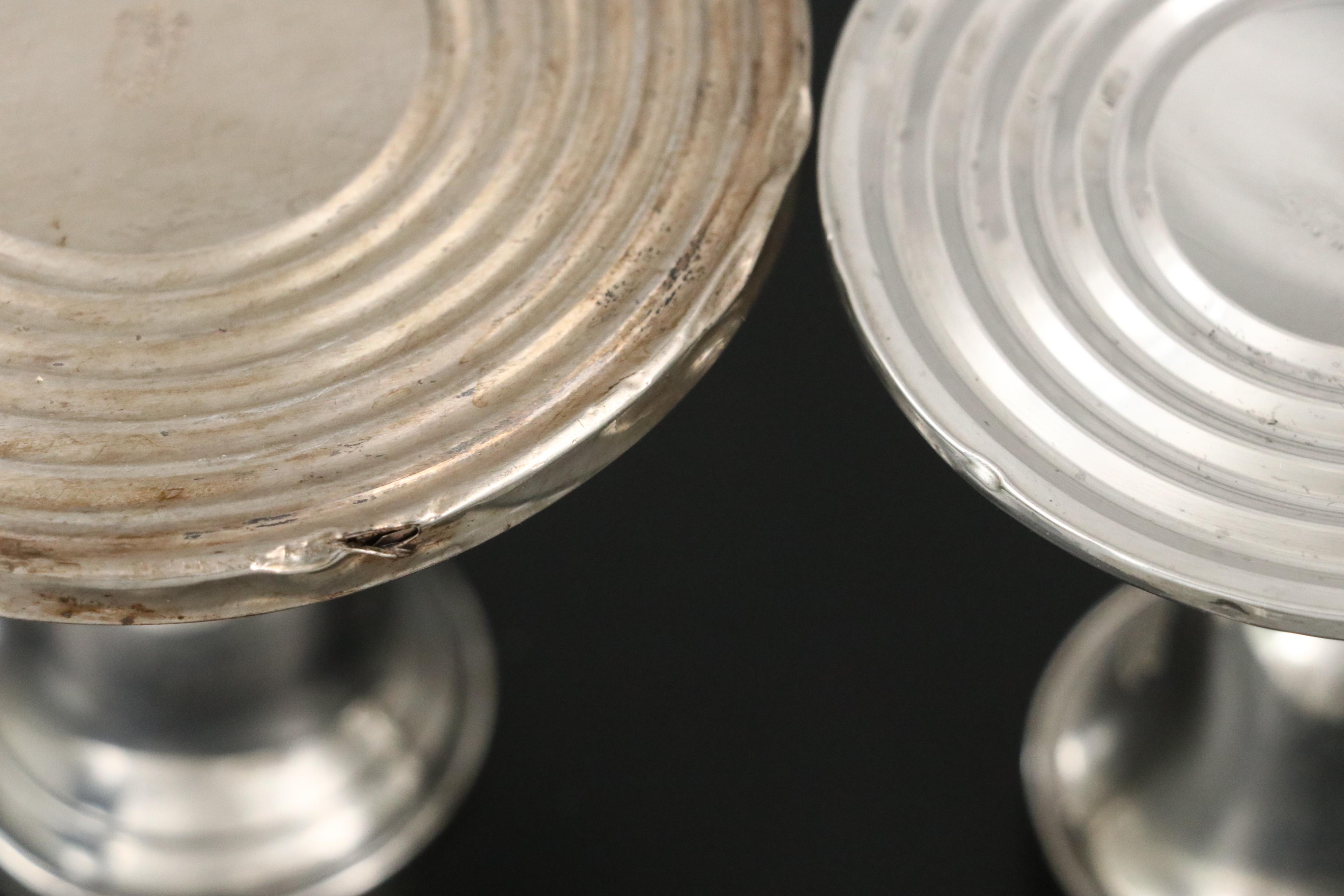 Gorham and Other American Weighted Sterling Silver Candle Holders, Mid-20th C.