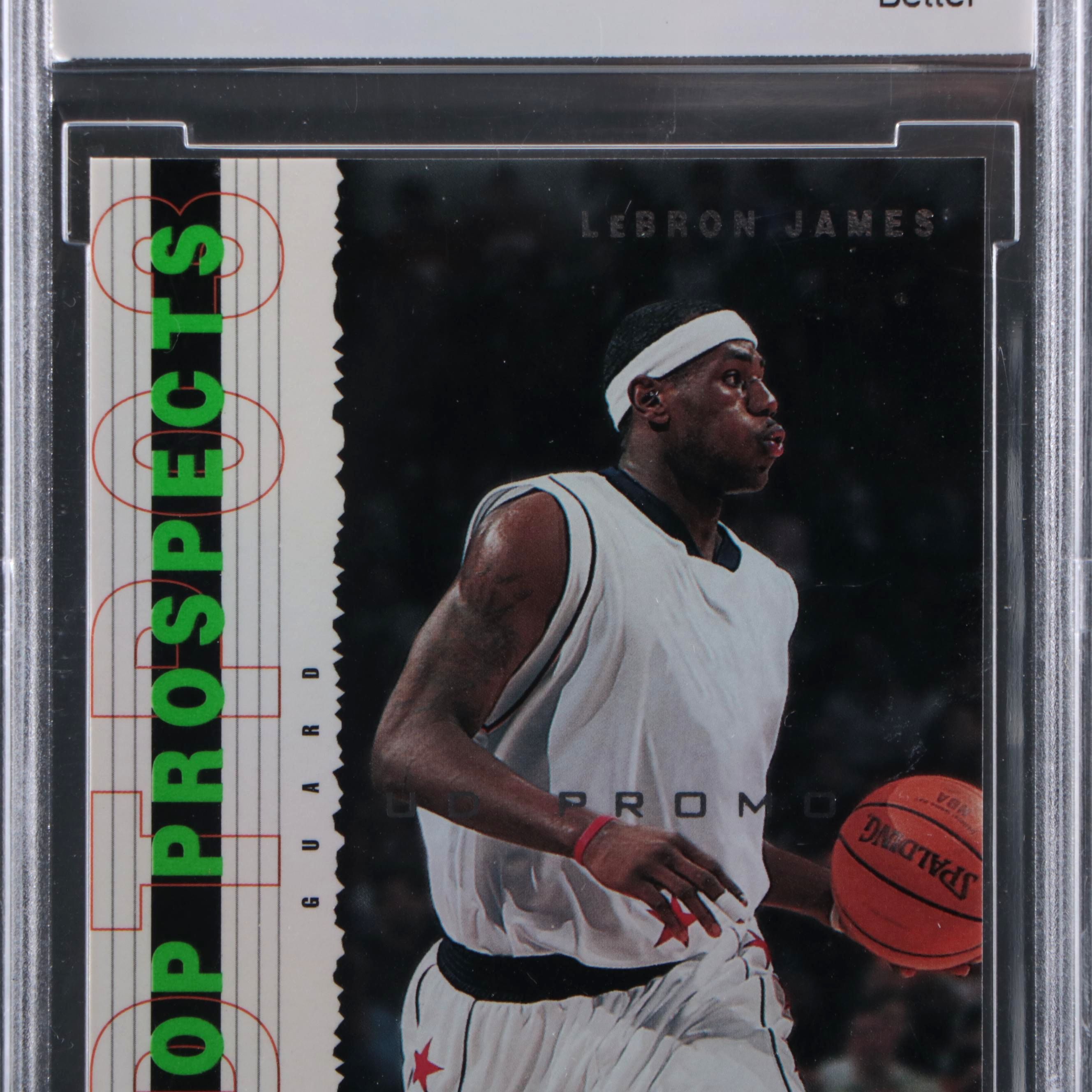 2003 Upper Deck LeBron James Top Prospects Promos Card #P2 Graded BCCG 10