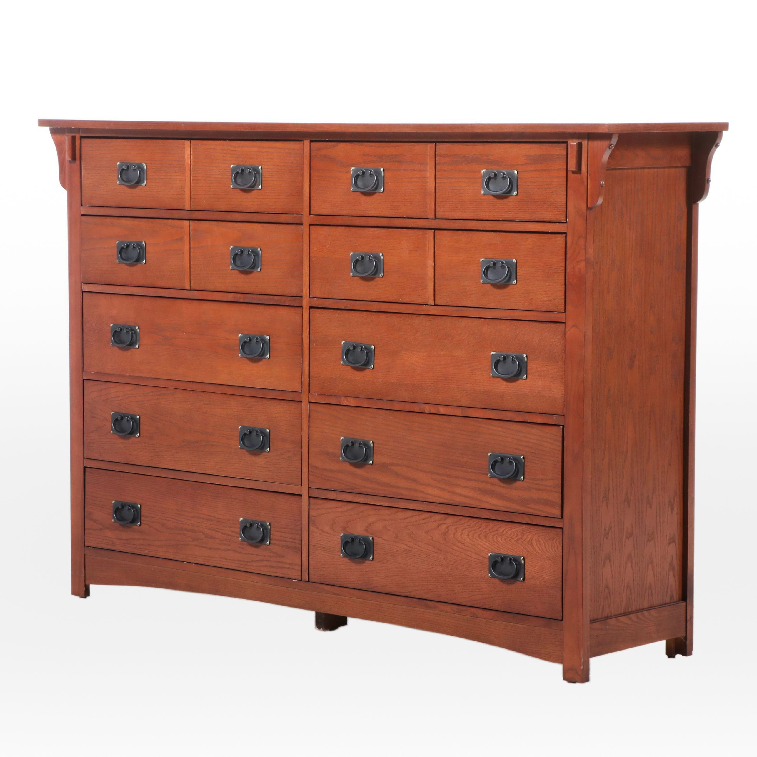 Delsa Muebles Mission Style Oak Chest of Drawers