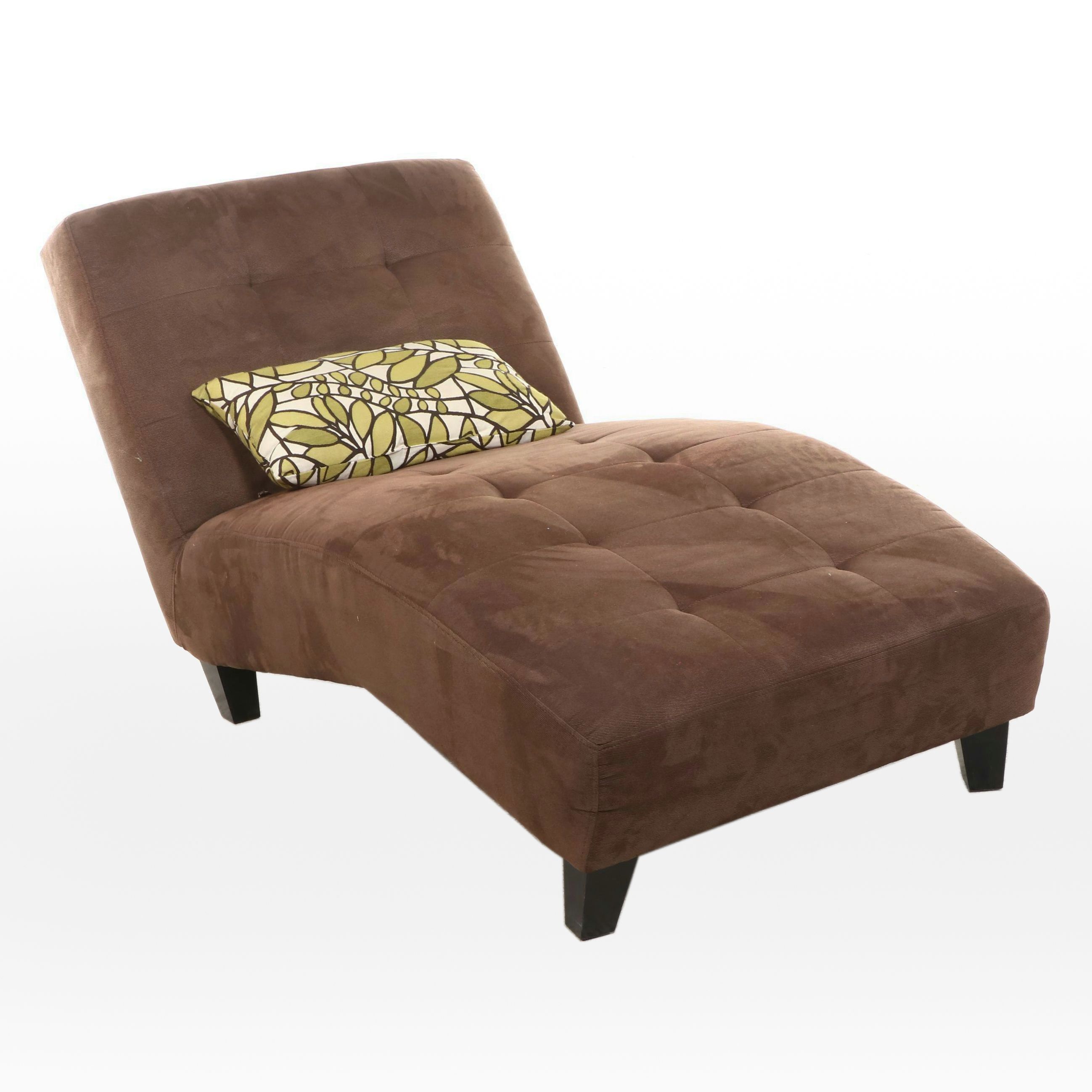 Contemporary Button-Tufted Chaise Lounge