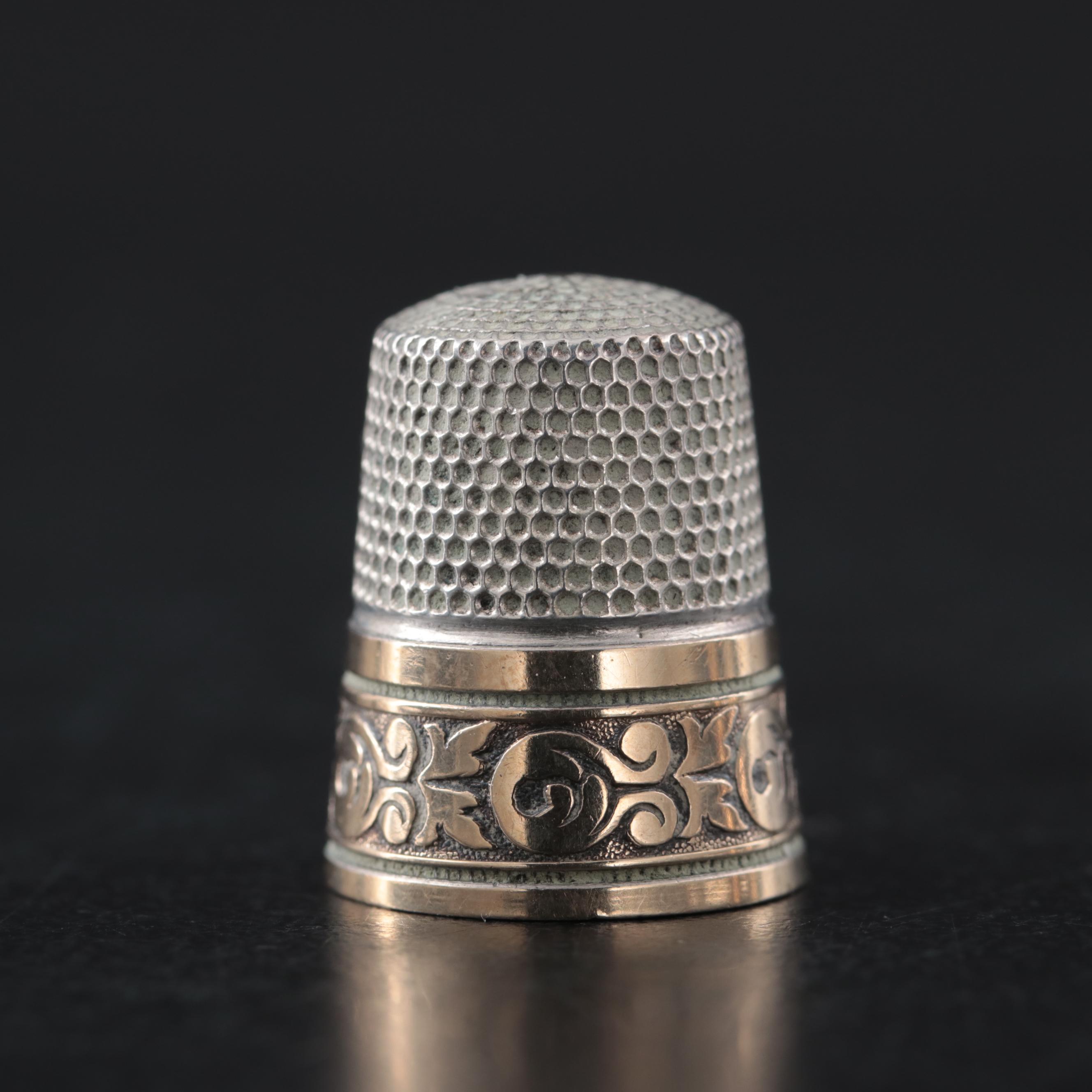 Simons Brothers and Ketcham & McDougall Sterling Silver Thimbles