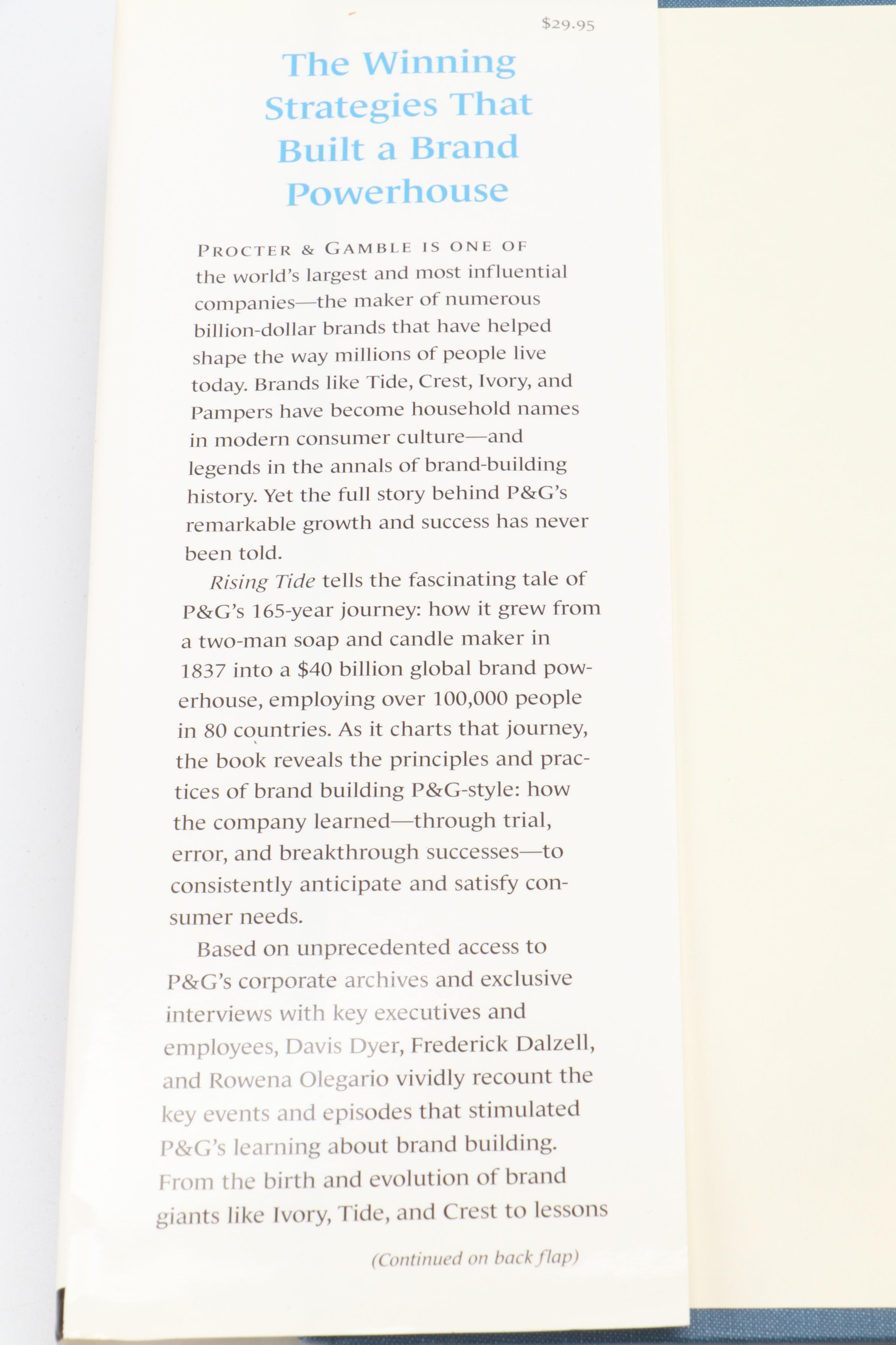 First Edition "Rising Tide" and "Eyes on Tomorrow" Procter & Gamble Books