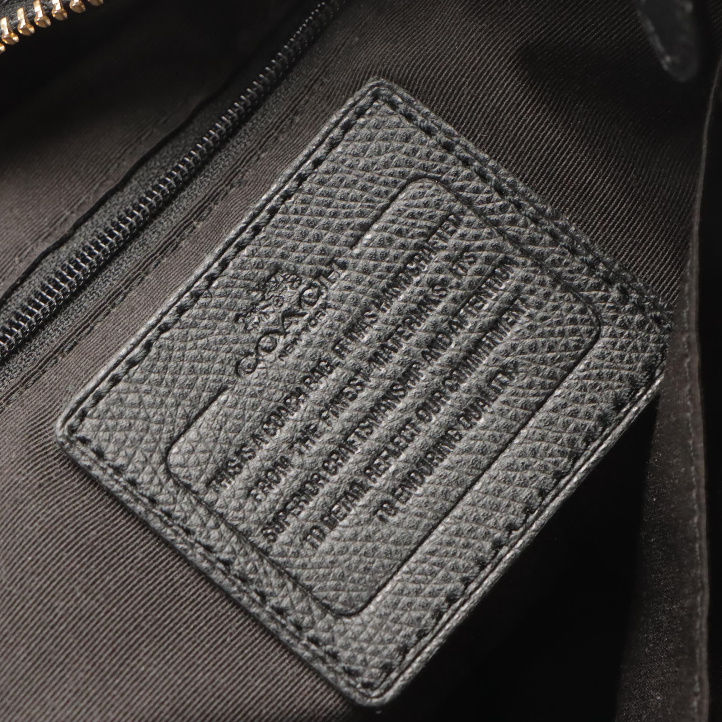 Coach Signature File Bag, Black Leather East West Pop Crossbody, Park Violet Bag