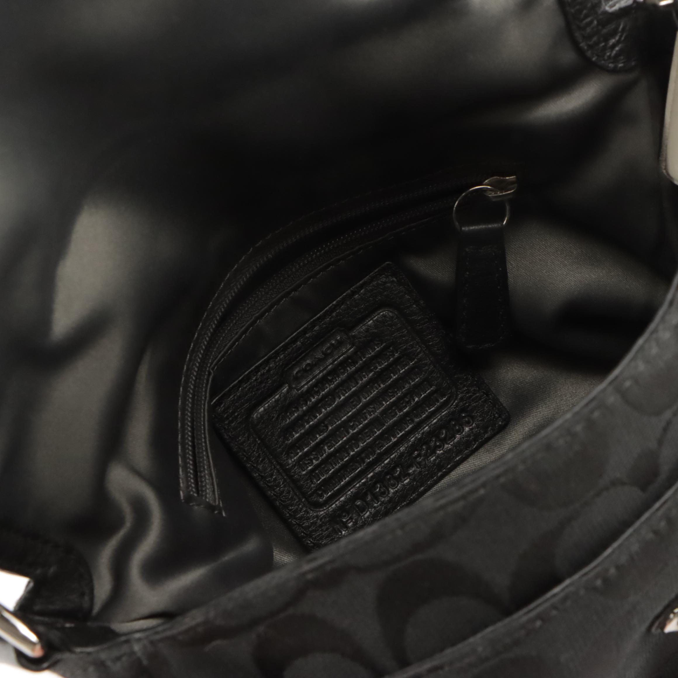 Coach Signature File Bag, Black Leather East West Pop Crossbody, Park Violet Bag