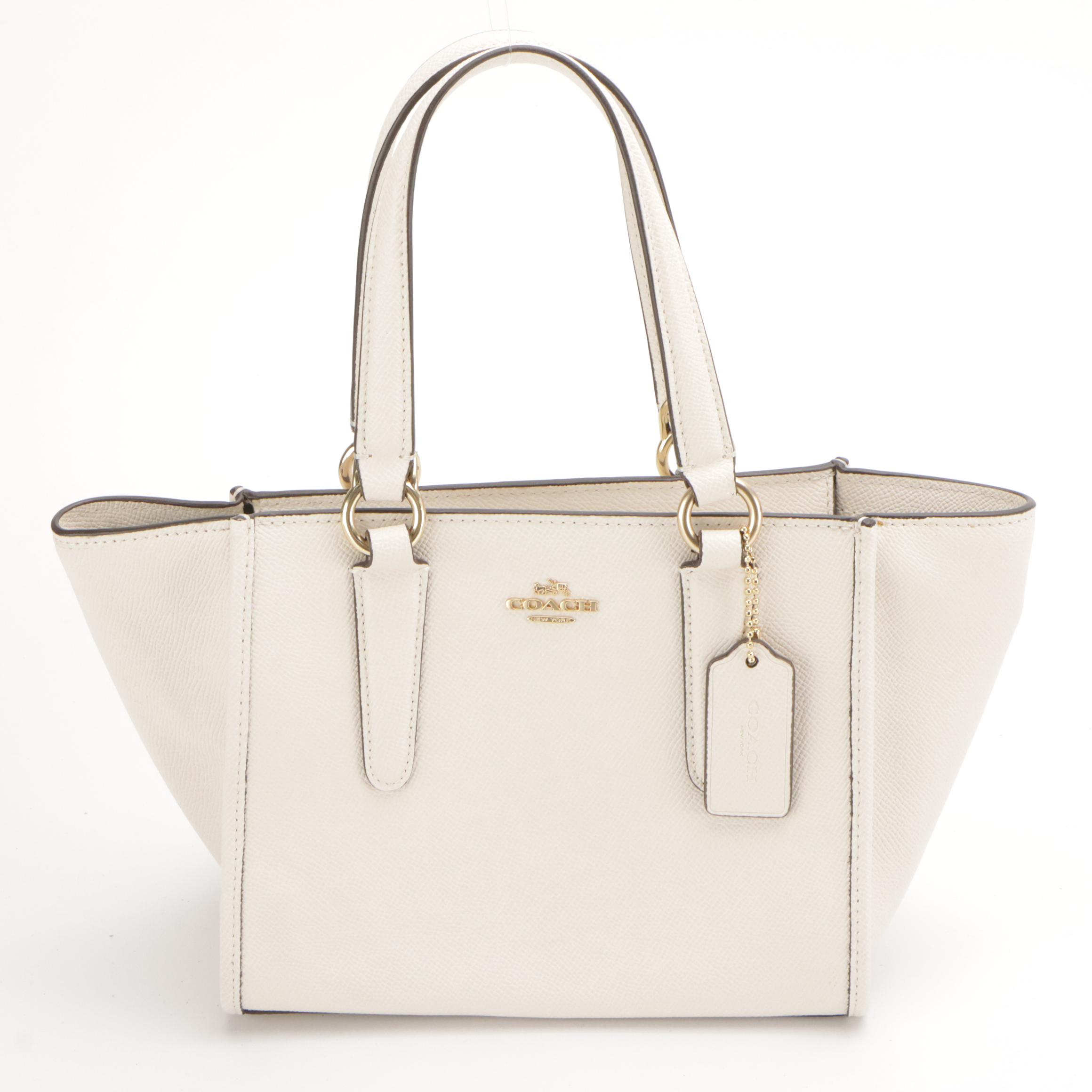 Coach Signature Mini Boston Bag, Burgundy Leather Edie Bag & Chalk Mini Carryall