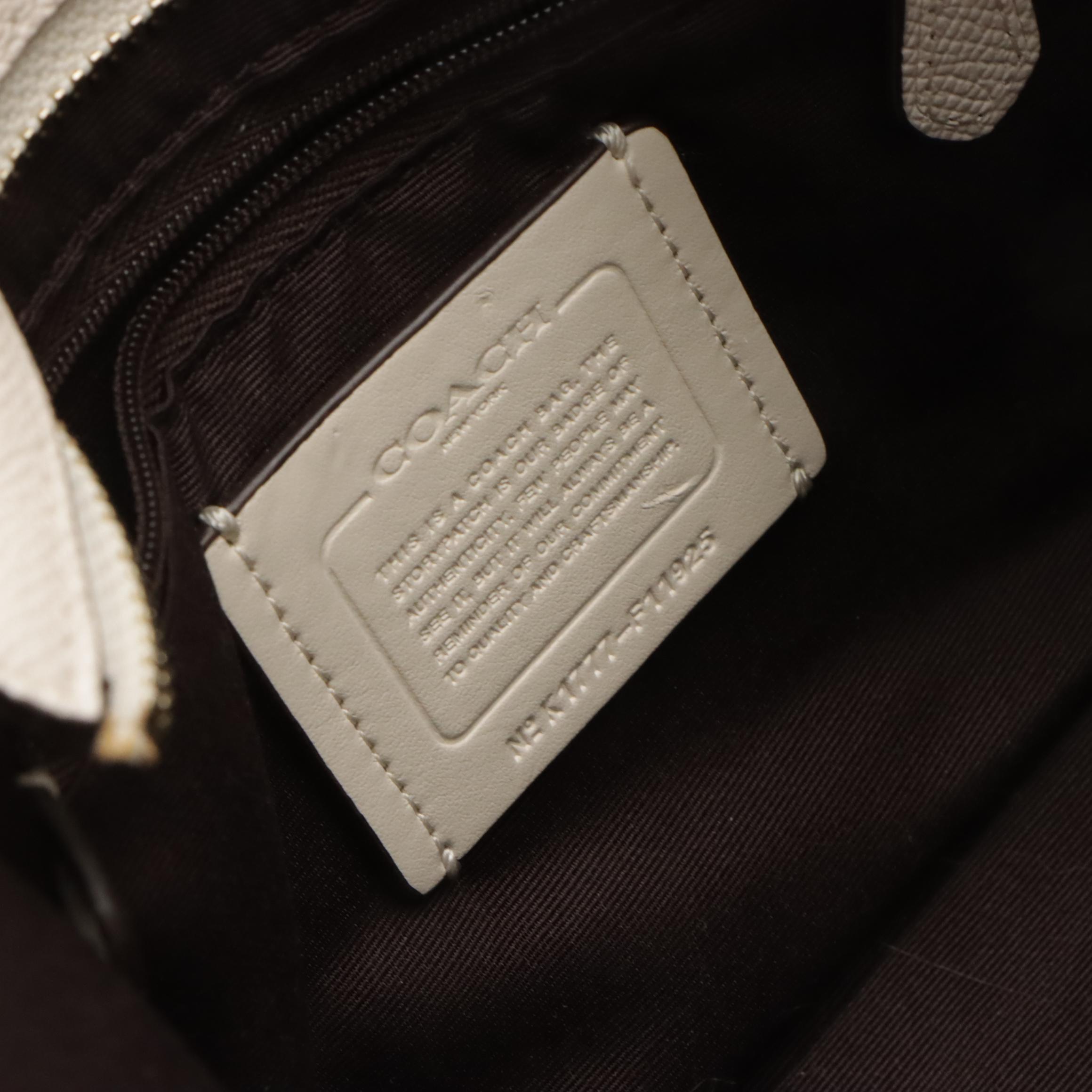 Coach Signature Mini Boston Bag, Burgundy Leather Edie Bag & Chalk Mini Carryall