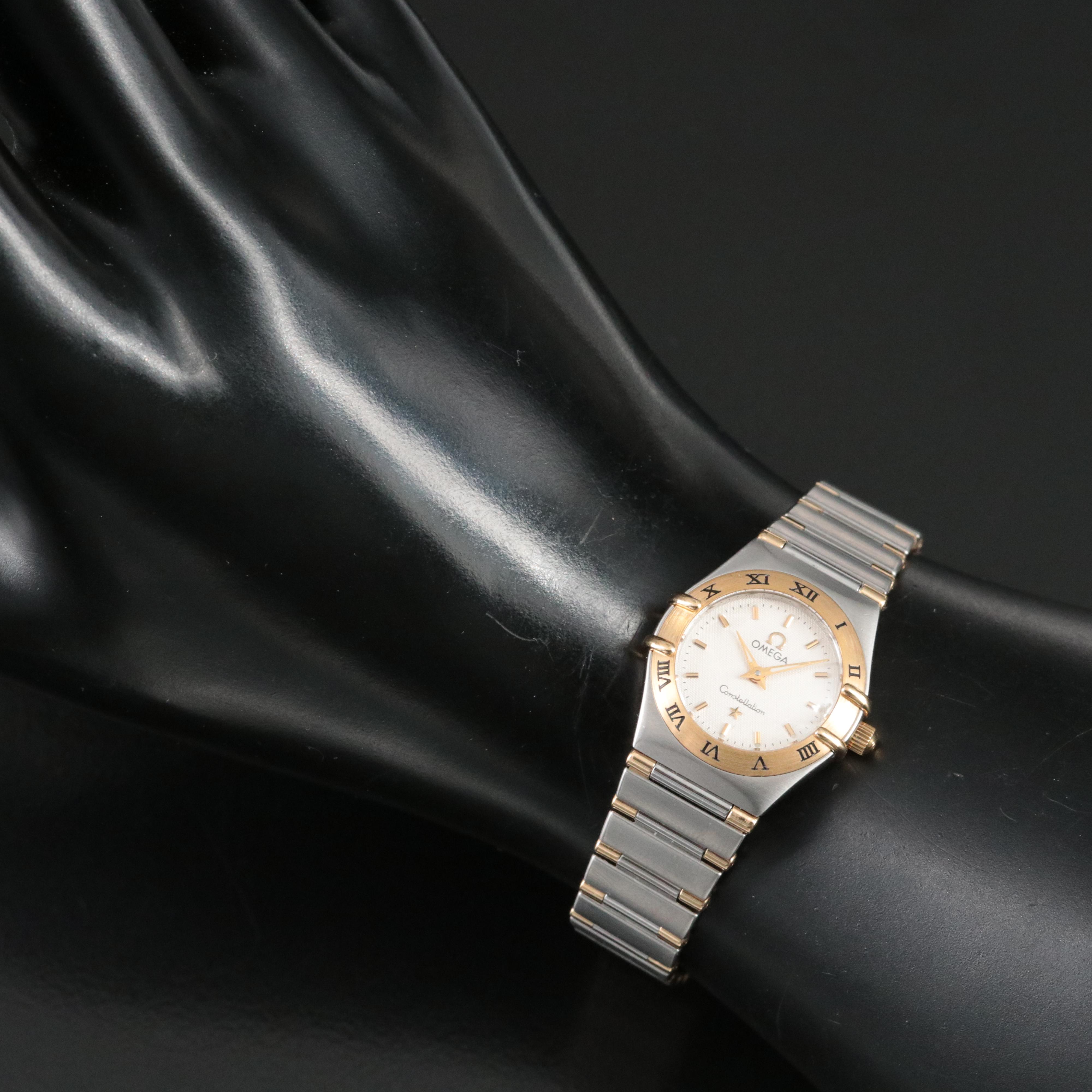 Omega Constellation 18K and Stainless Steel Quartz Watch