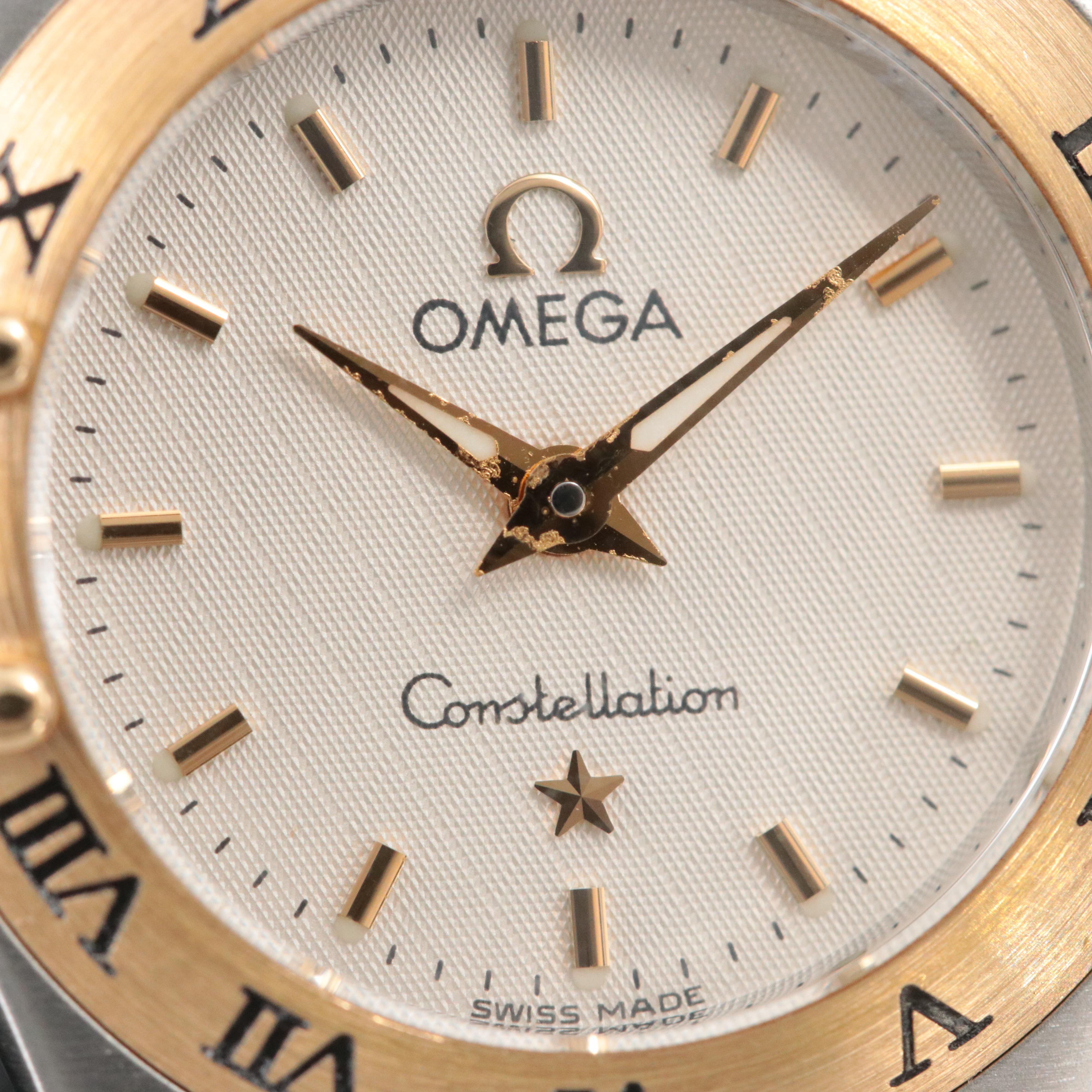 Omega Constellation 18K and Stainless Steel Quartz Watch