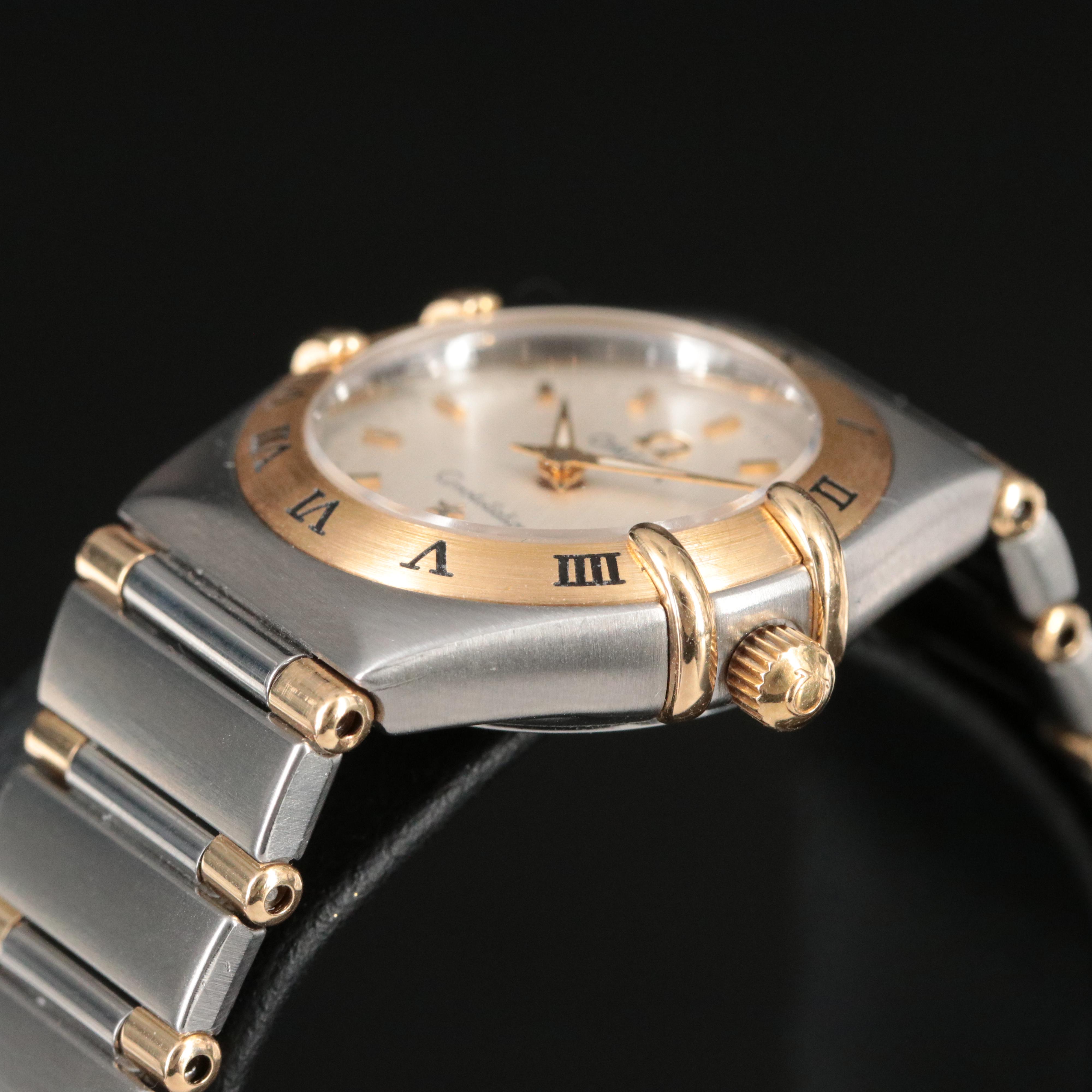 Omega Constellation 18K and Stainless Steel Quartz Watch