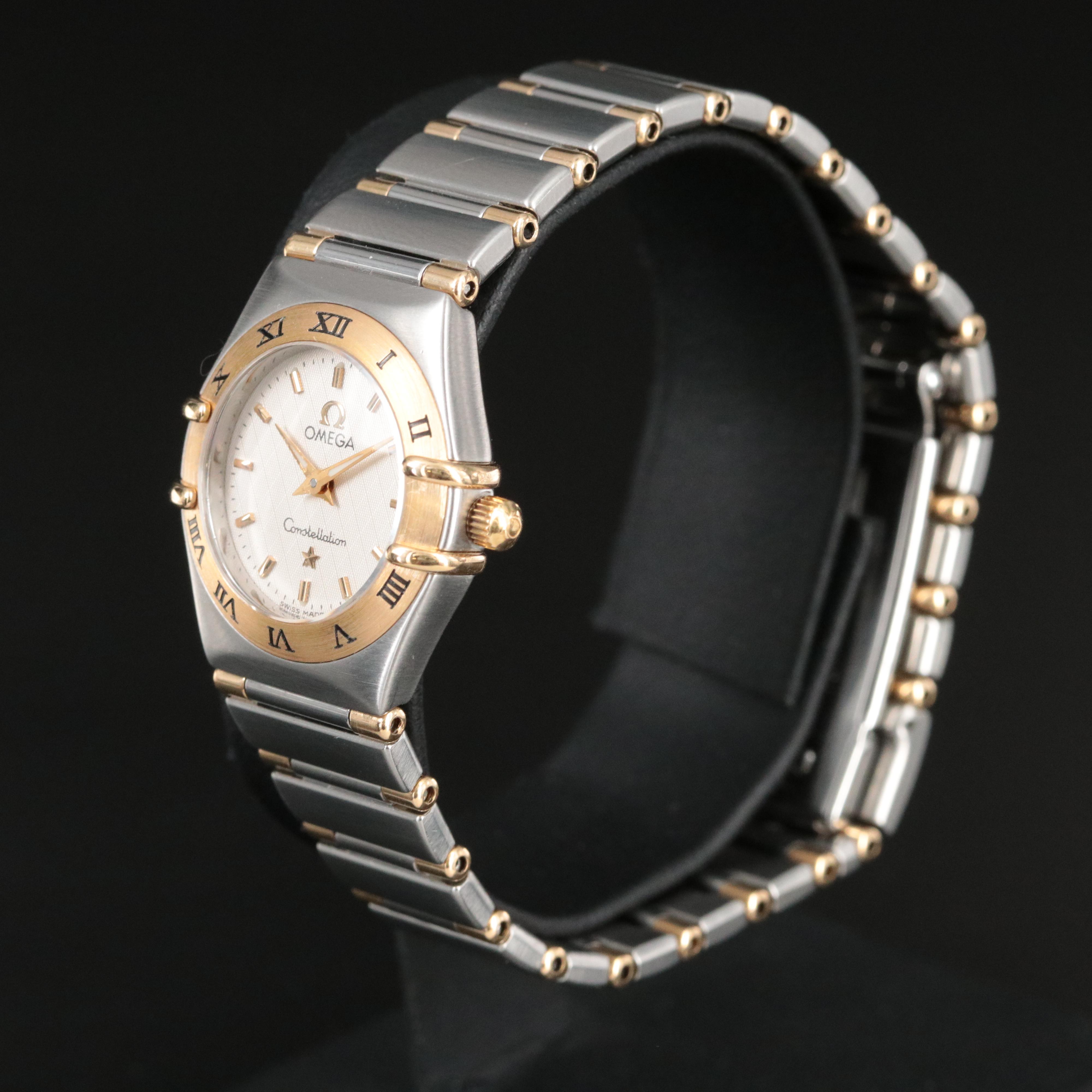 Omega Constellation 18K and Stainless Steel Quartz Watch