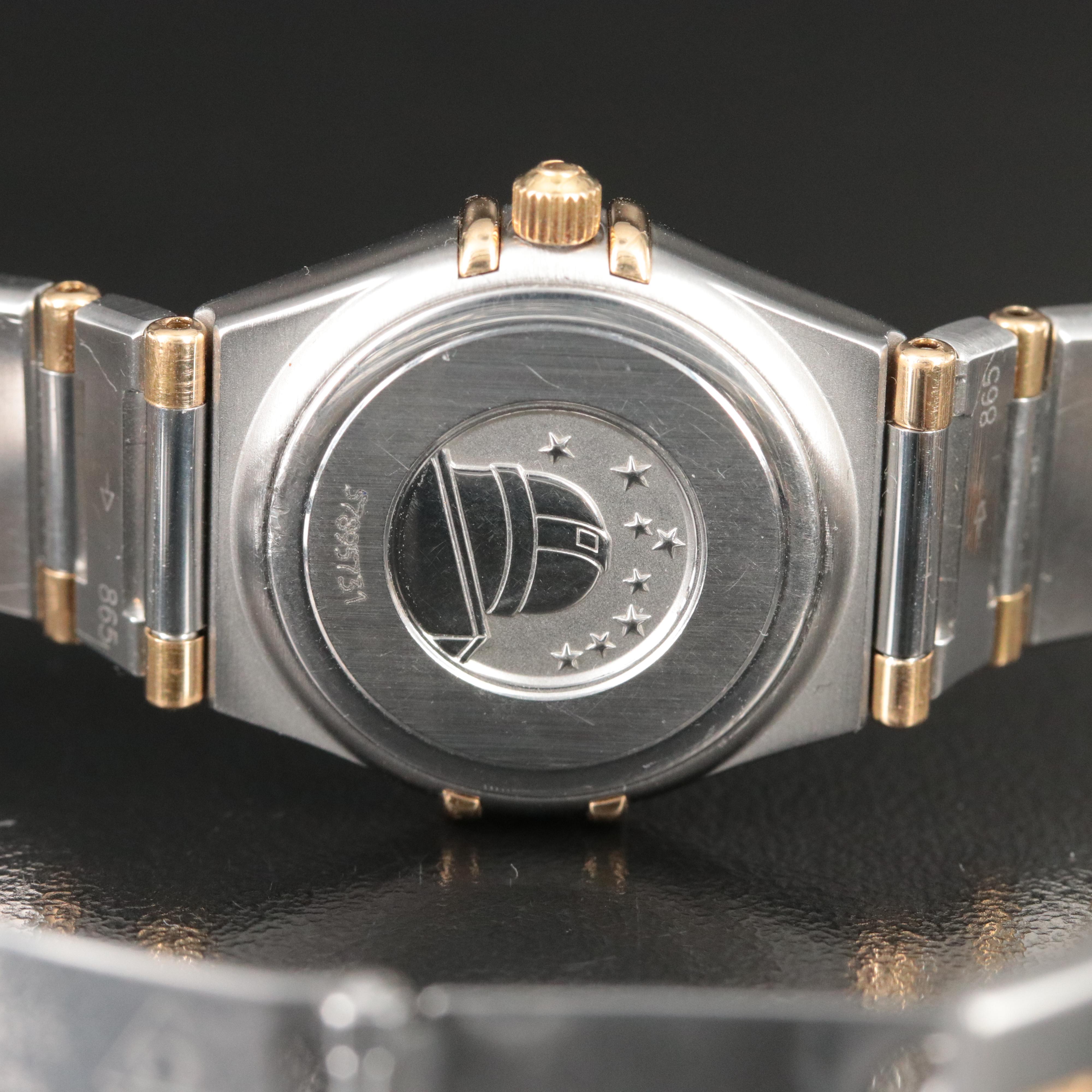 Omega Constellation 18K and Stainless Steel Quartz Watch