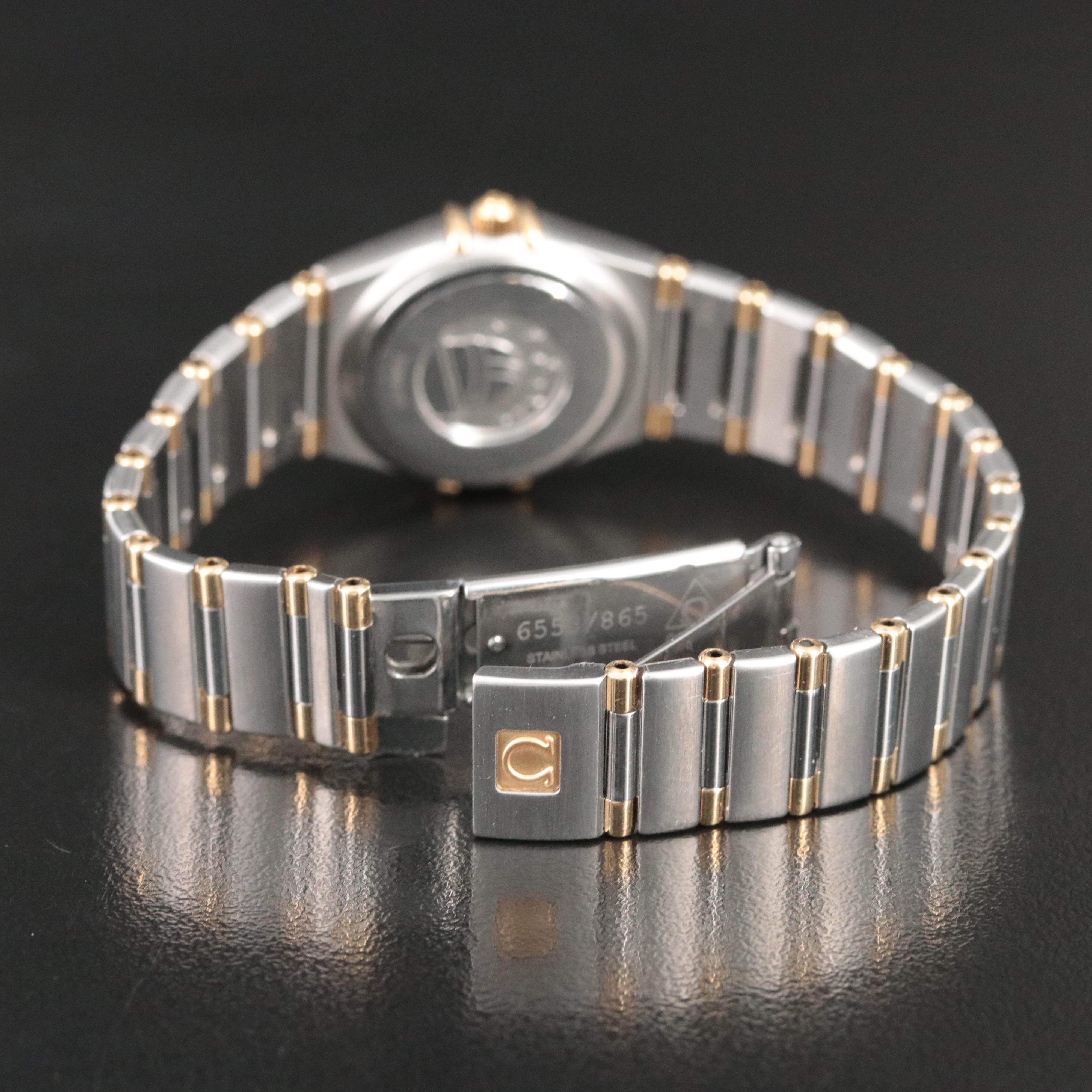 Omega Constellation 18K and Stainless Steel Quartz Watch