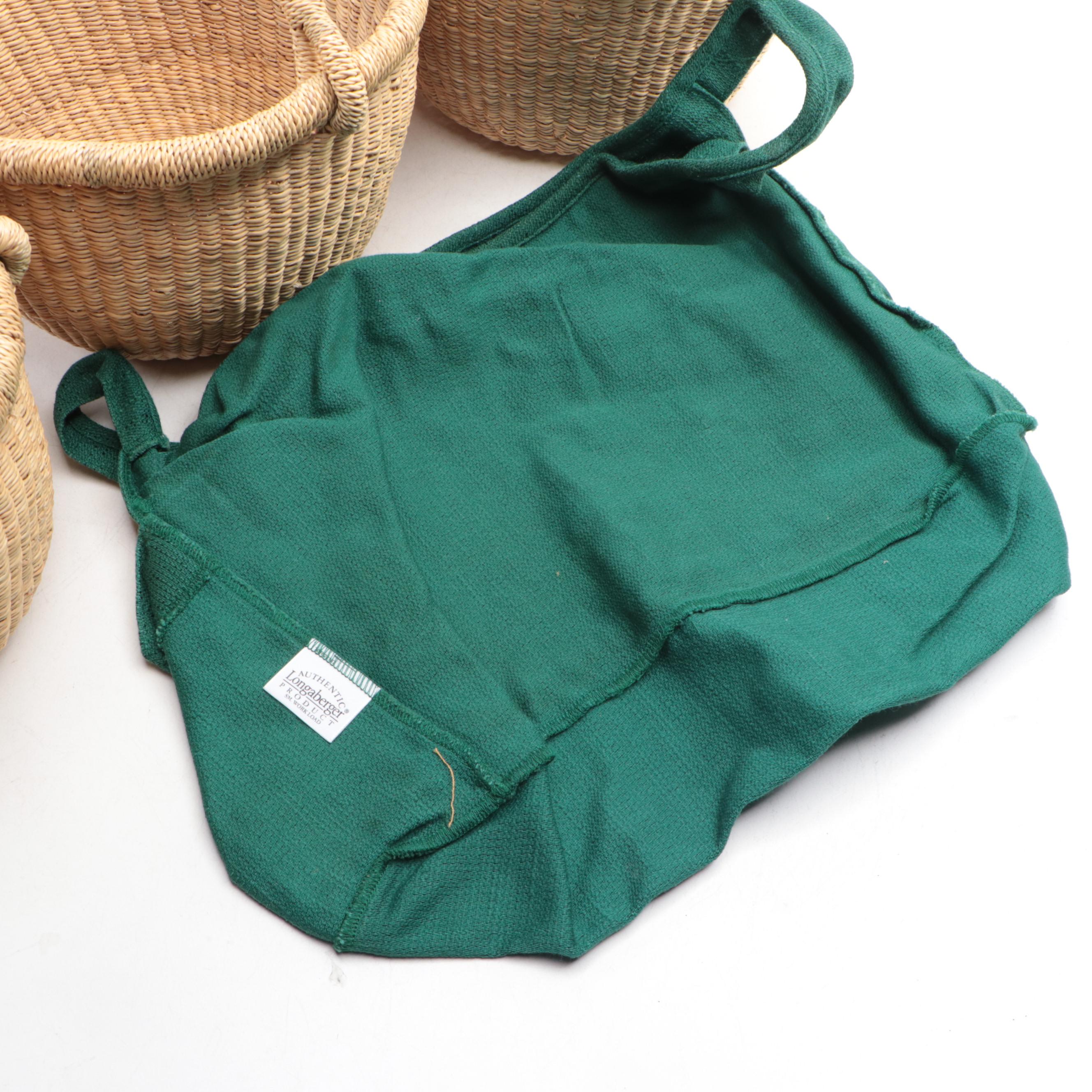 Longaberger and Other Baskets and Linens