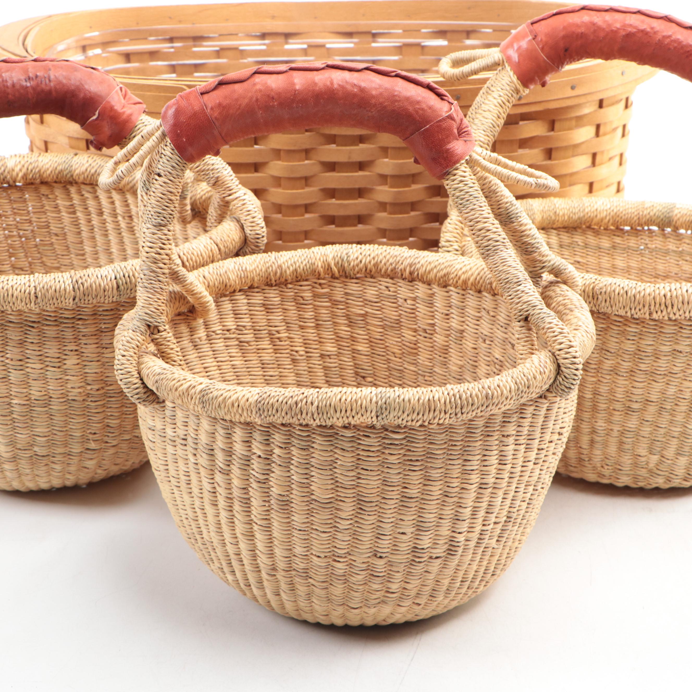 Longaberger and Other Baskets and Linens