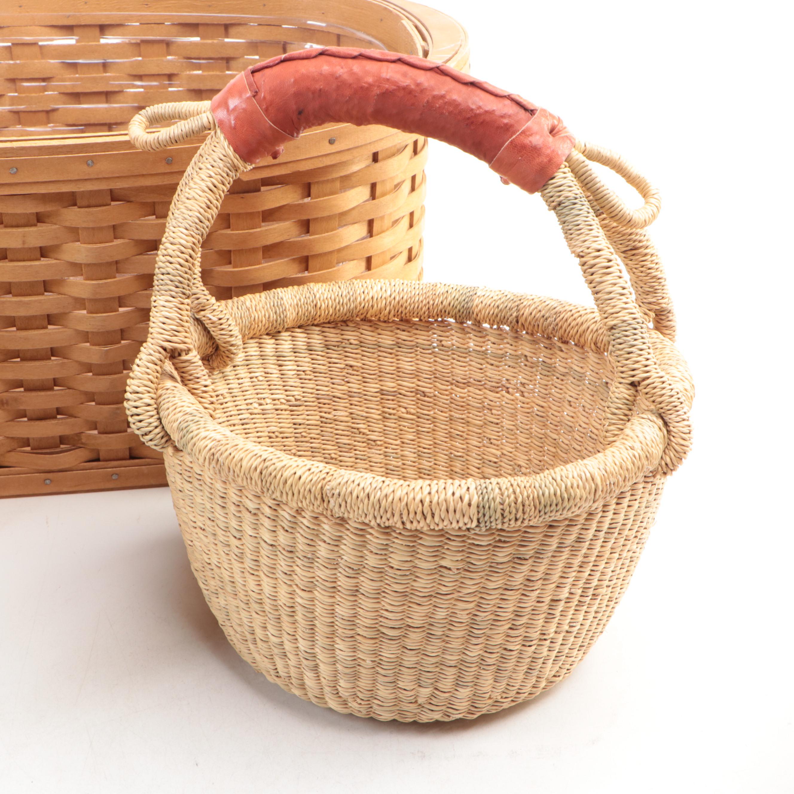 Longaberger and Other Baskets and Linens