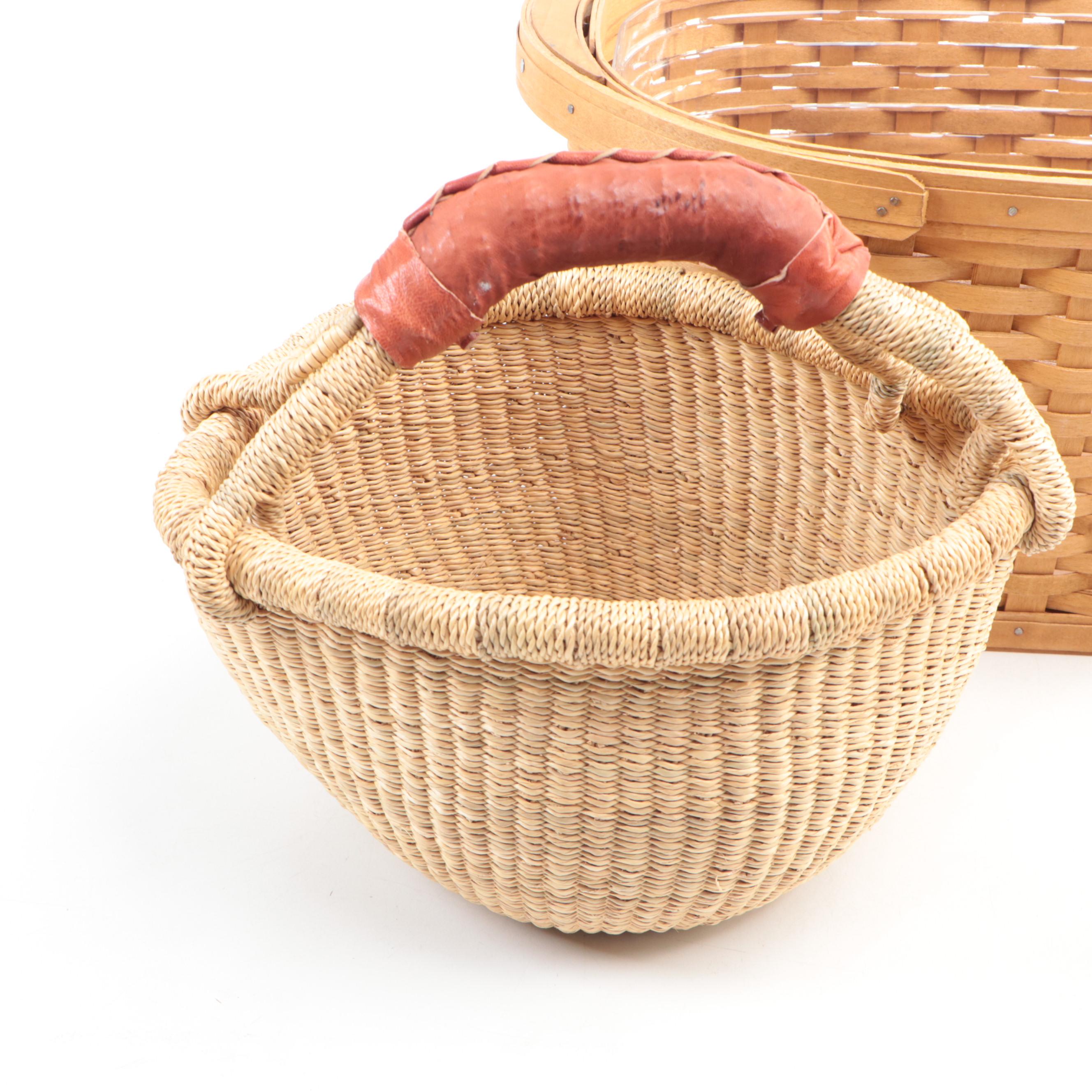 Longaberger and Other Baskets and Linens