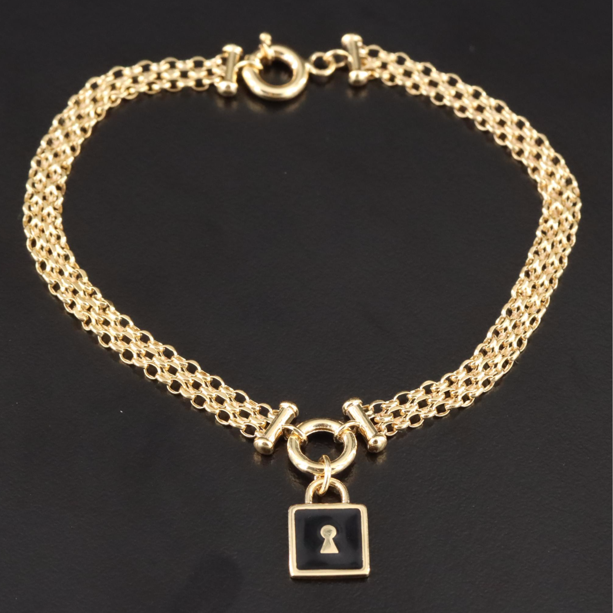 14K Bismark Chain Bracelet