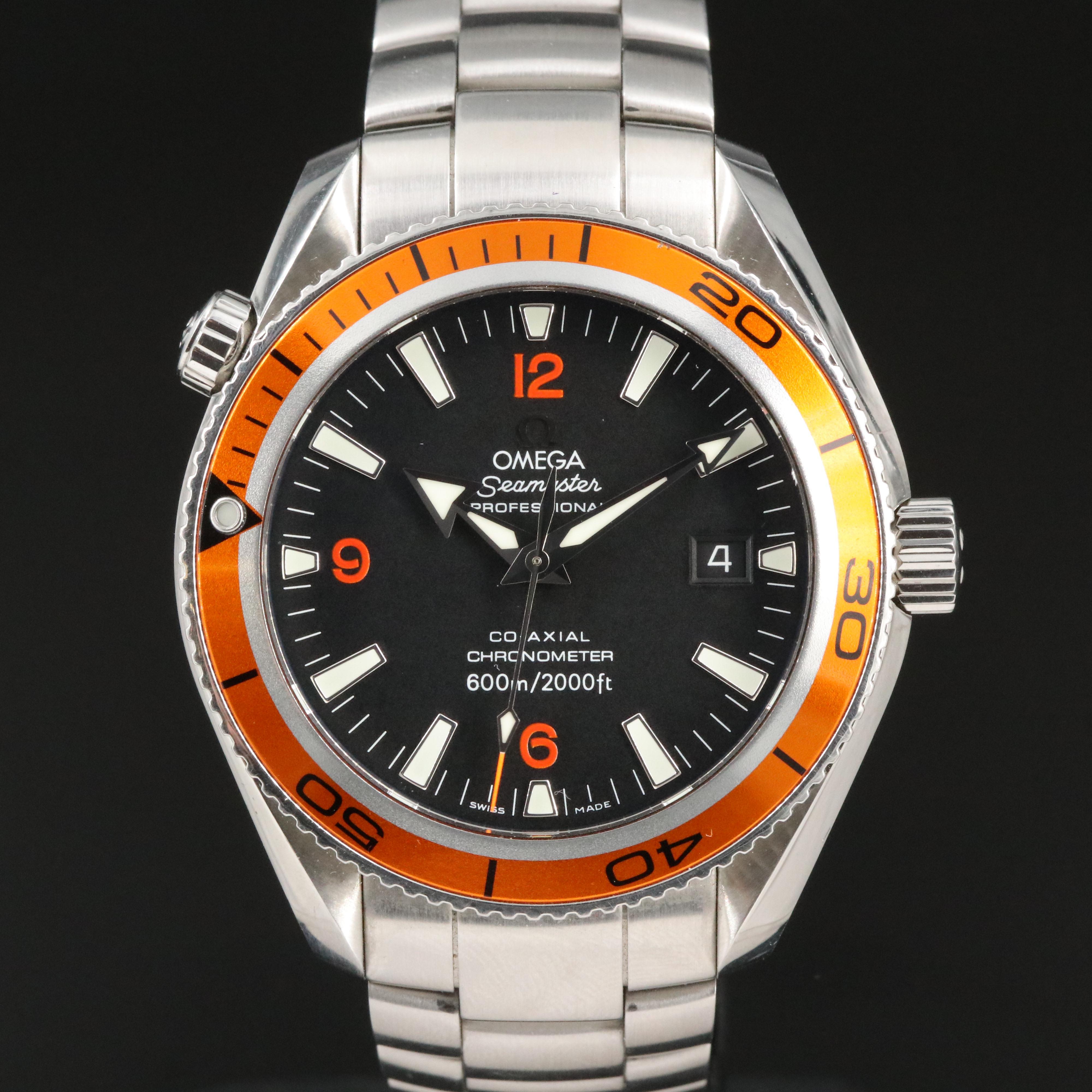 Omega Seamaster Planet Ocean Orange 42 MM Steel Automatic Watch
