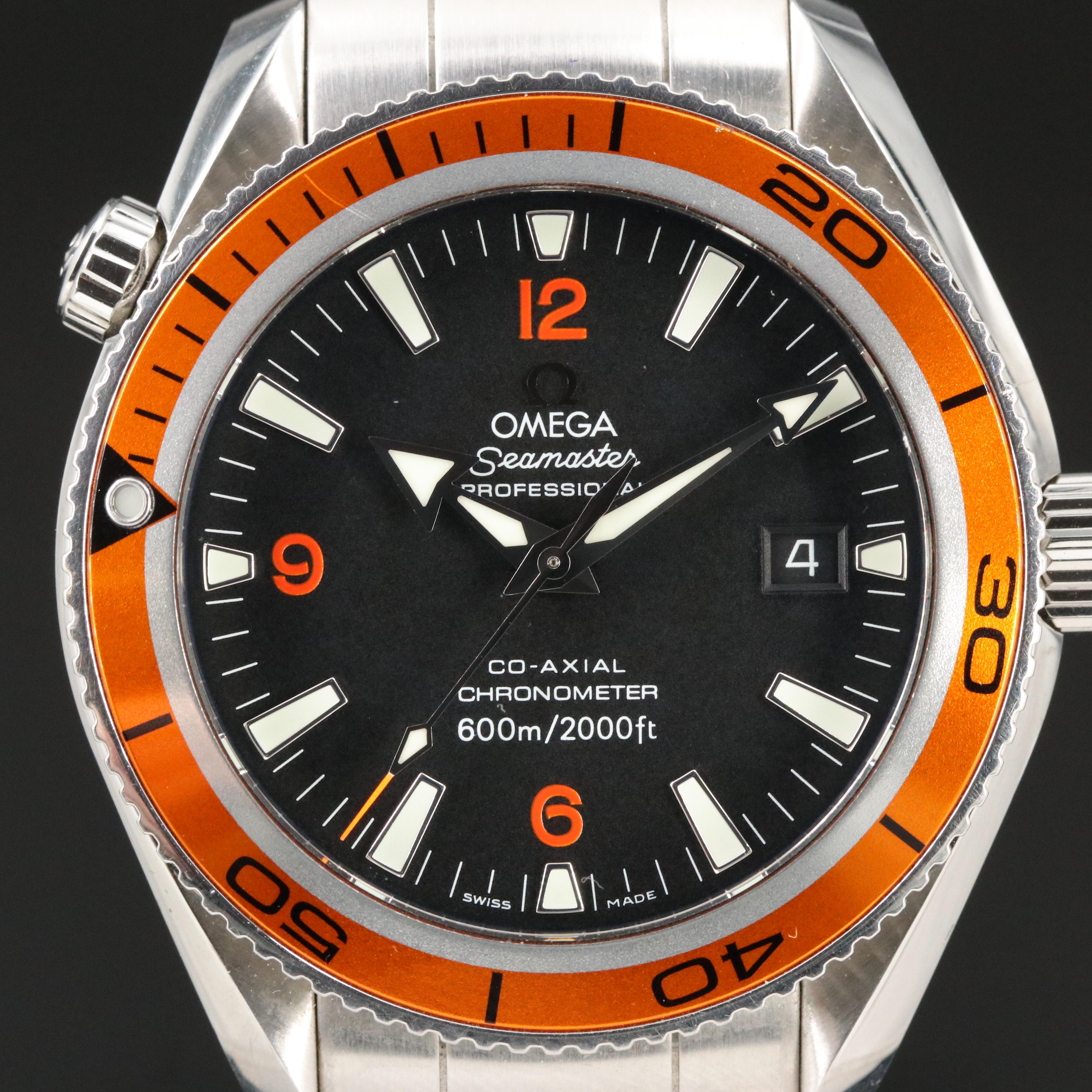 Omega Seamaster Planet Ocean Orange 42 MM Steel Automatic Watch