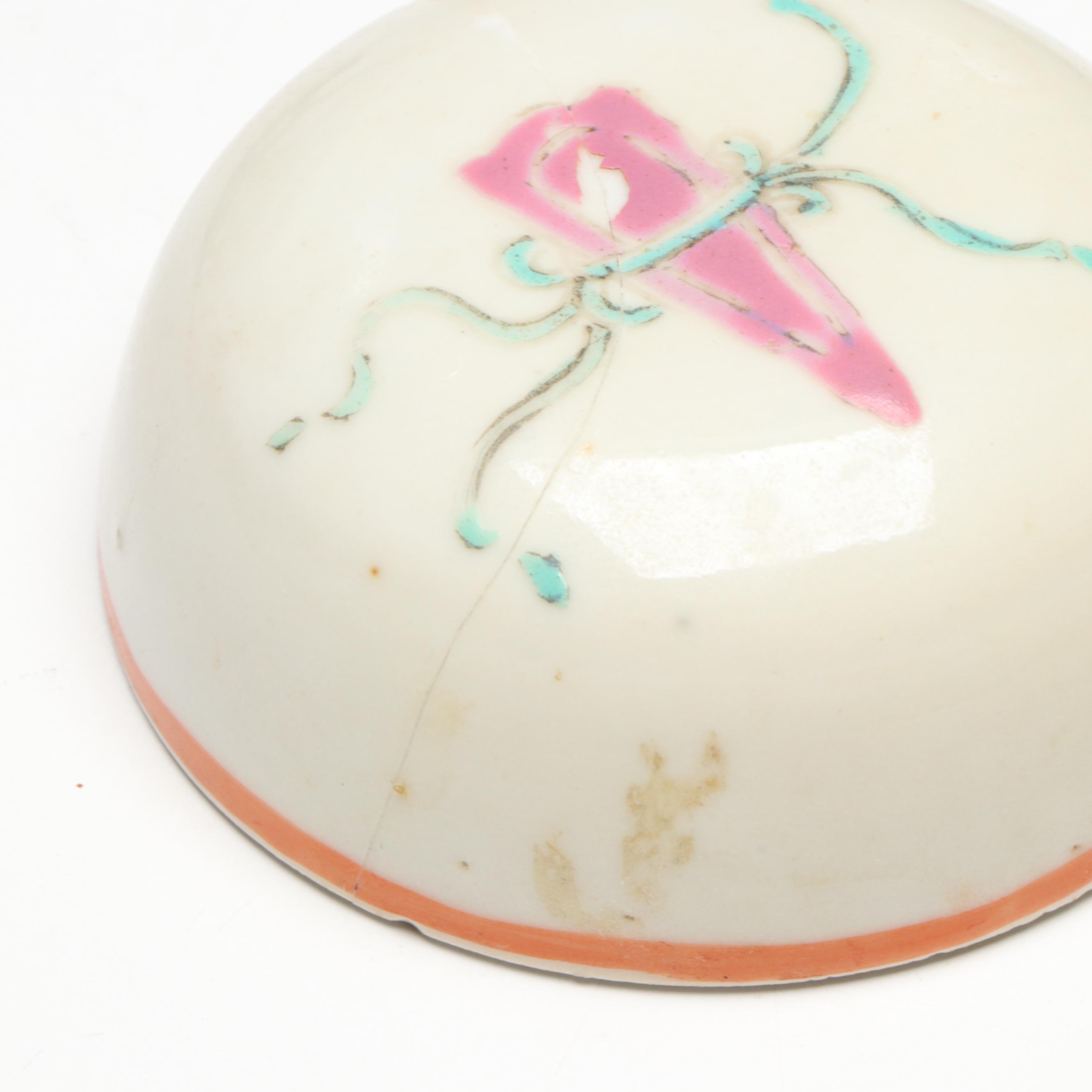 Chinese Porcelain Ginger Jar with Celadon Glazed Porcelain Vase