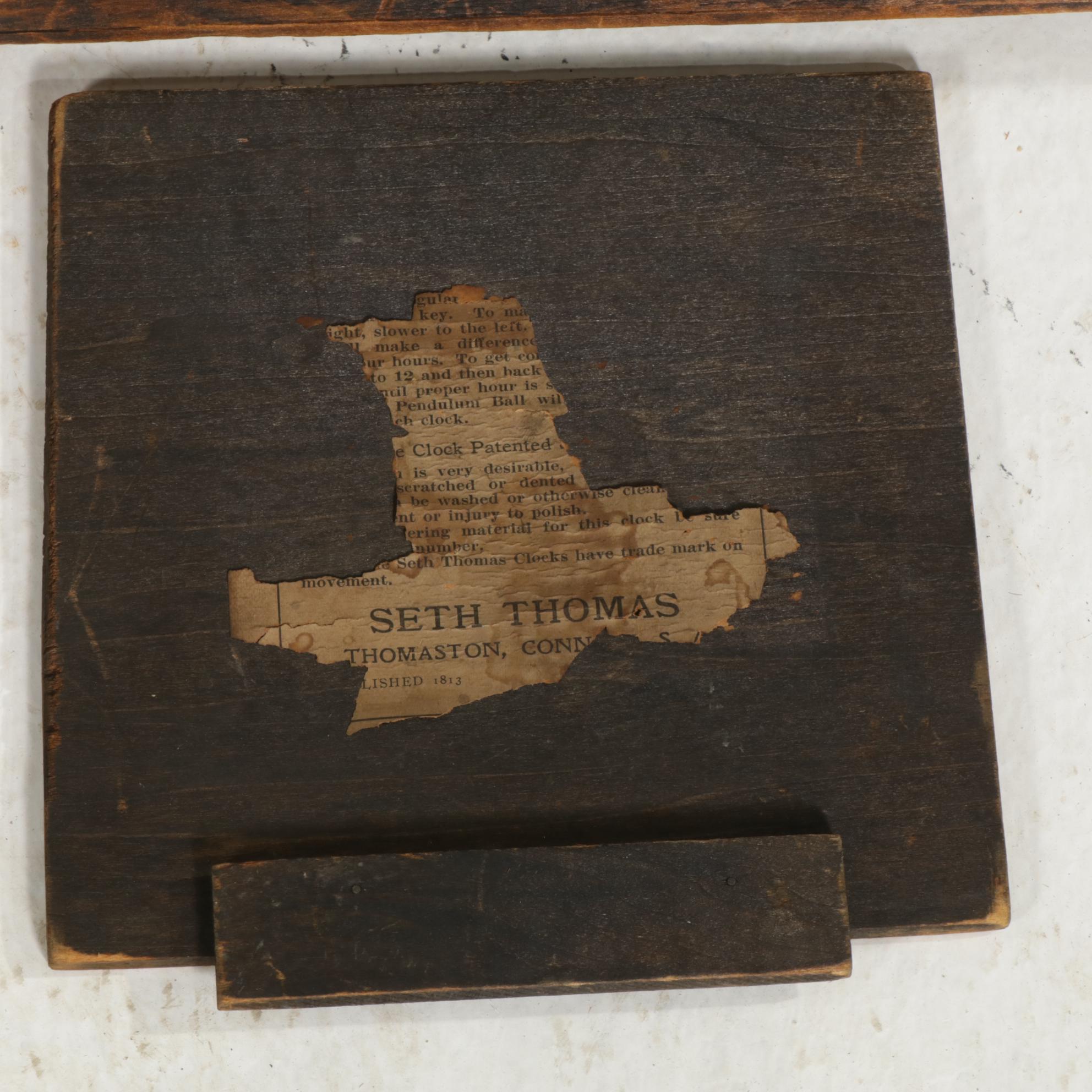 Seth Thomas Neoclassical Faux Marble Mantel Clock, Early 20th Century