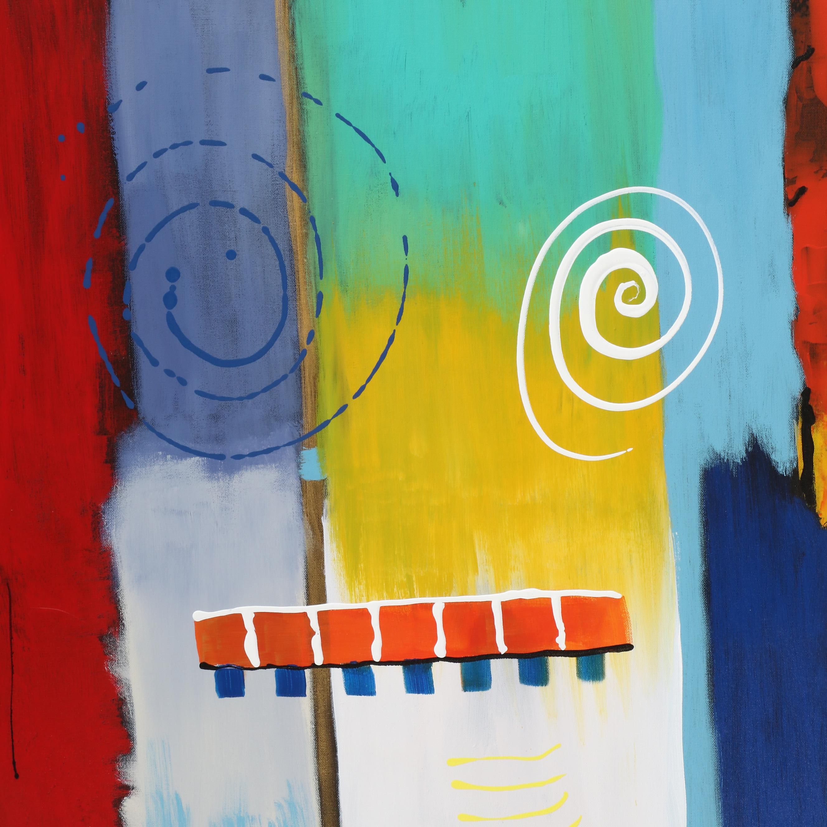 Neville Shenton Abstract Acrylic Painting, 21st Century