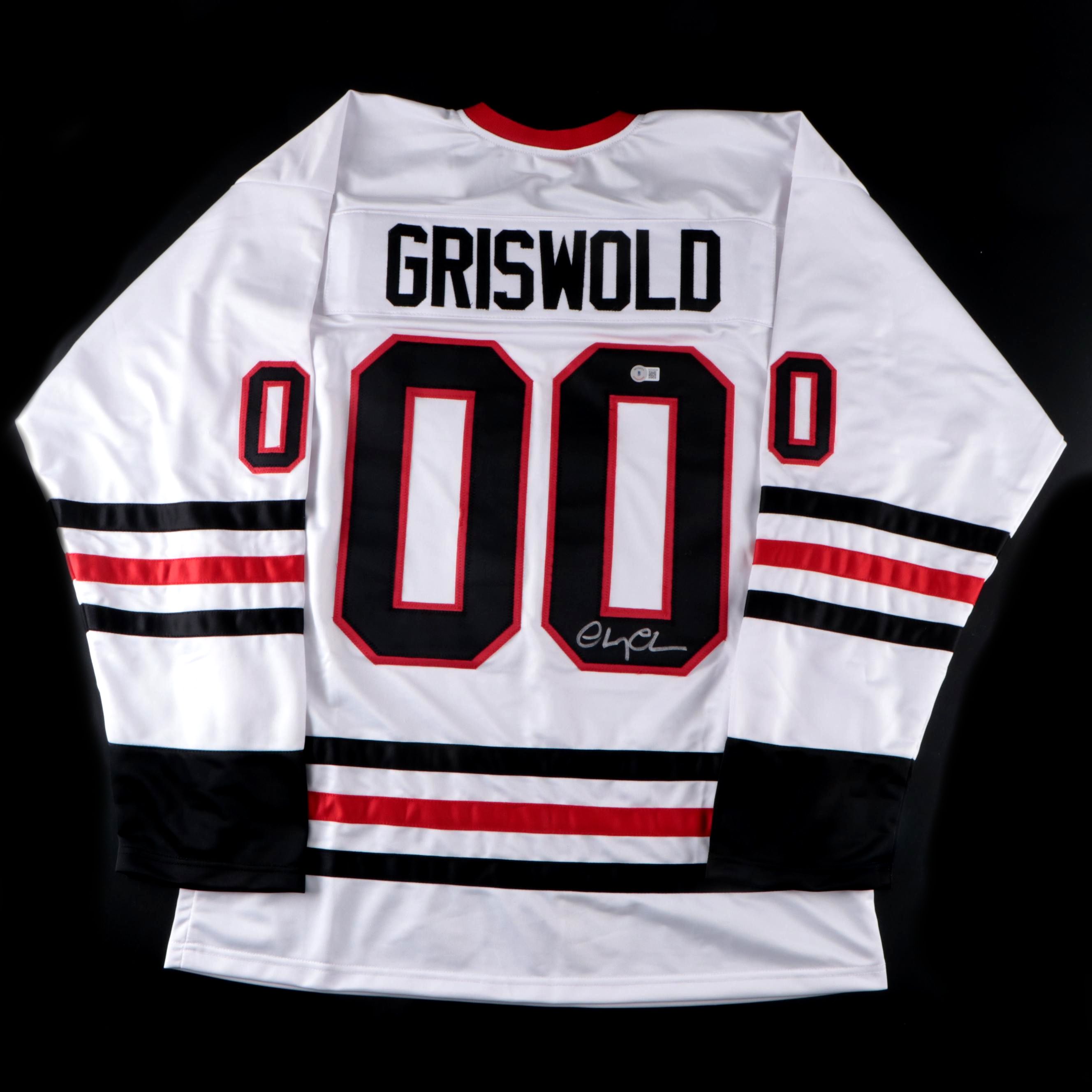 Chevy Chase Signed "Christmas Vacation: Clark Griswold" Hockey Jersey, Beckett