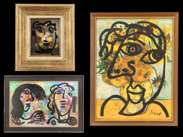 Peter Keil Abstract Acrylic Portraits