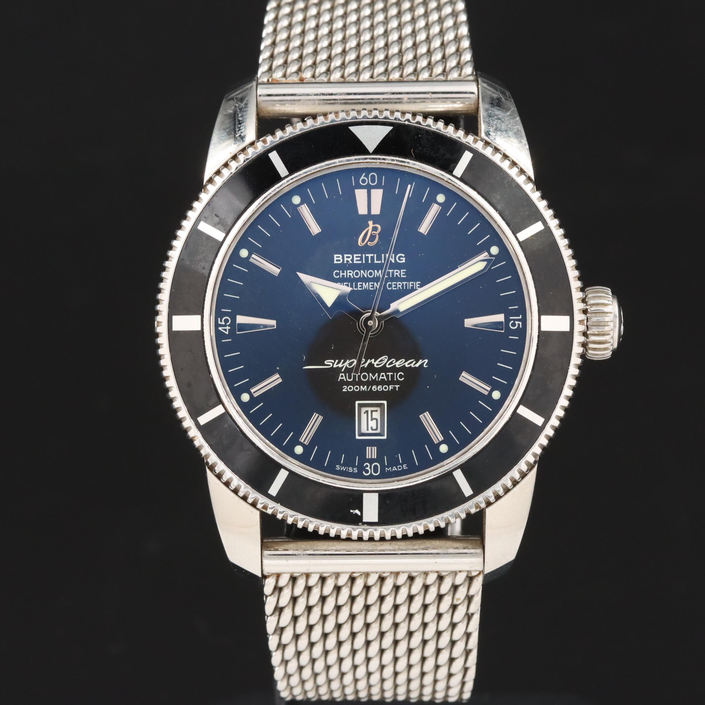Breitling Superocean Heritage A1732024 Black Steel Automatic Watch
