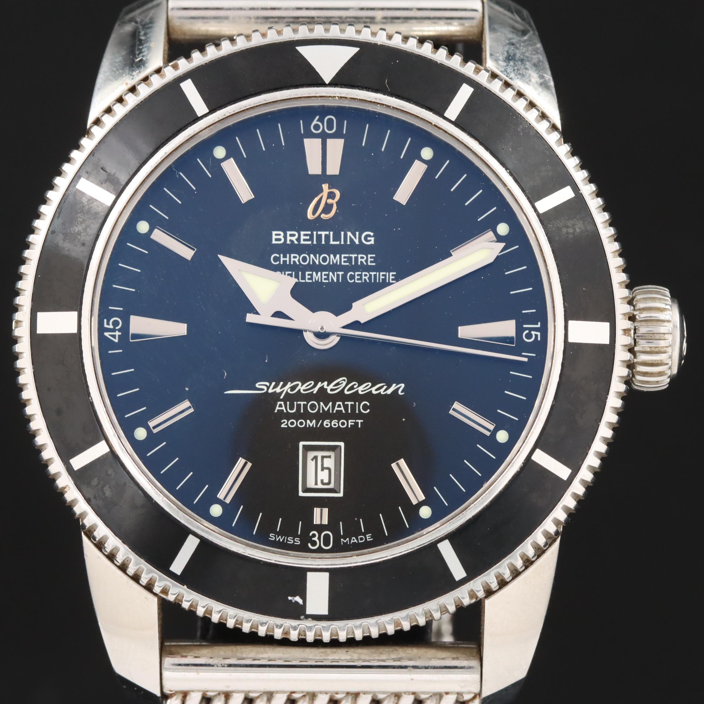 Breitling Superocean Heritage A1732024 Black Steel Automatic Watch