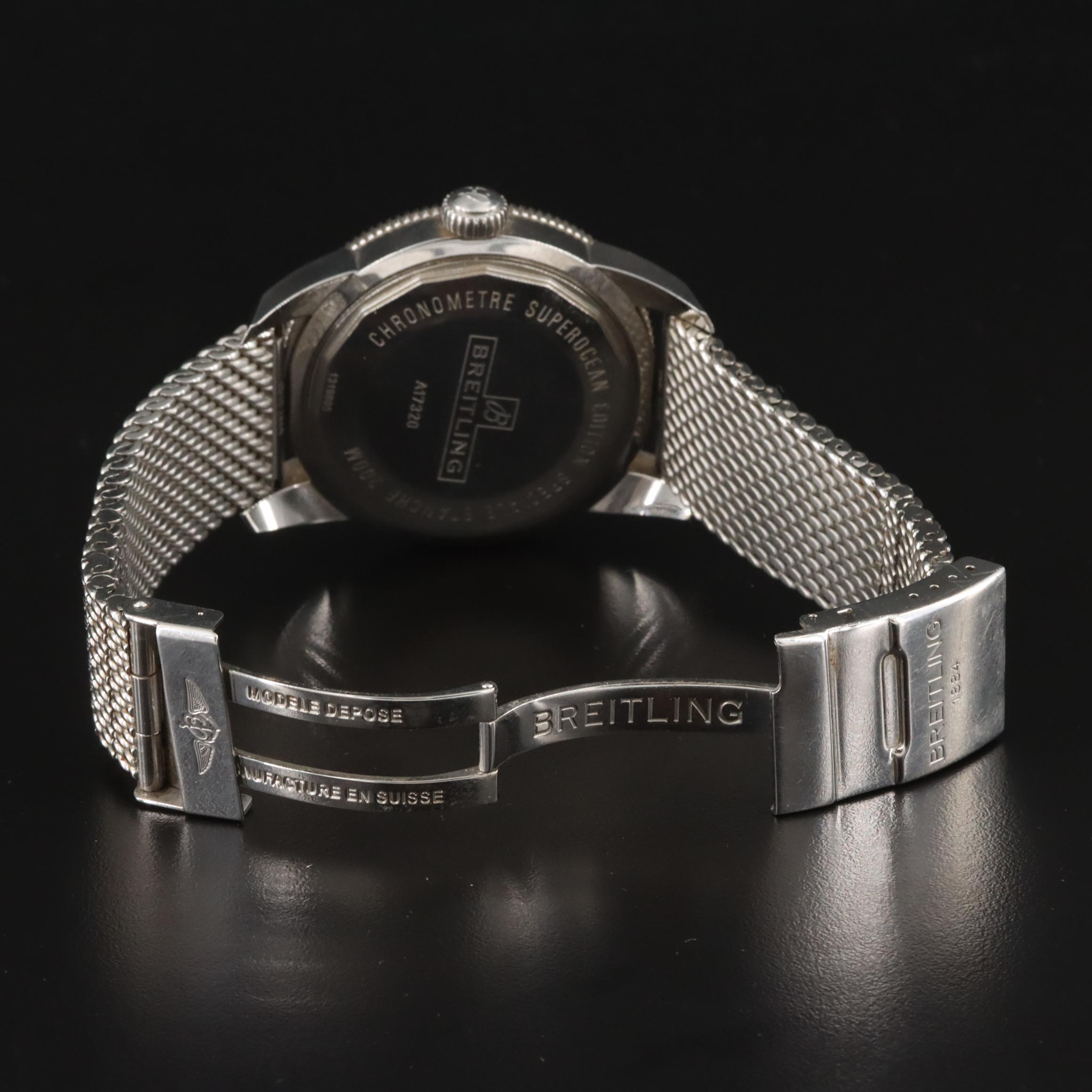 Breitling Superocean Heritage A1732024 Black Steel Automatic Watch