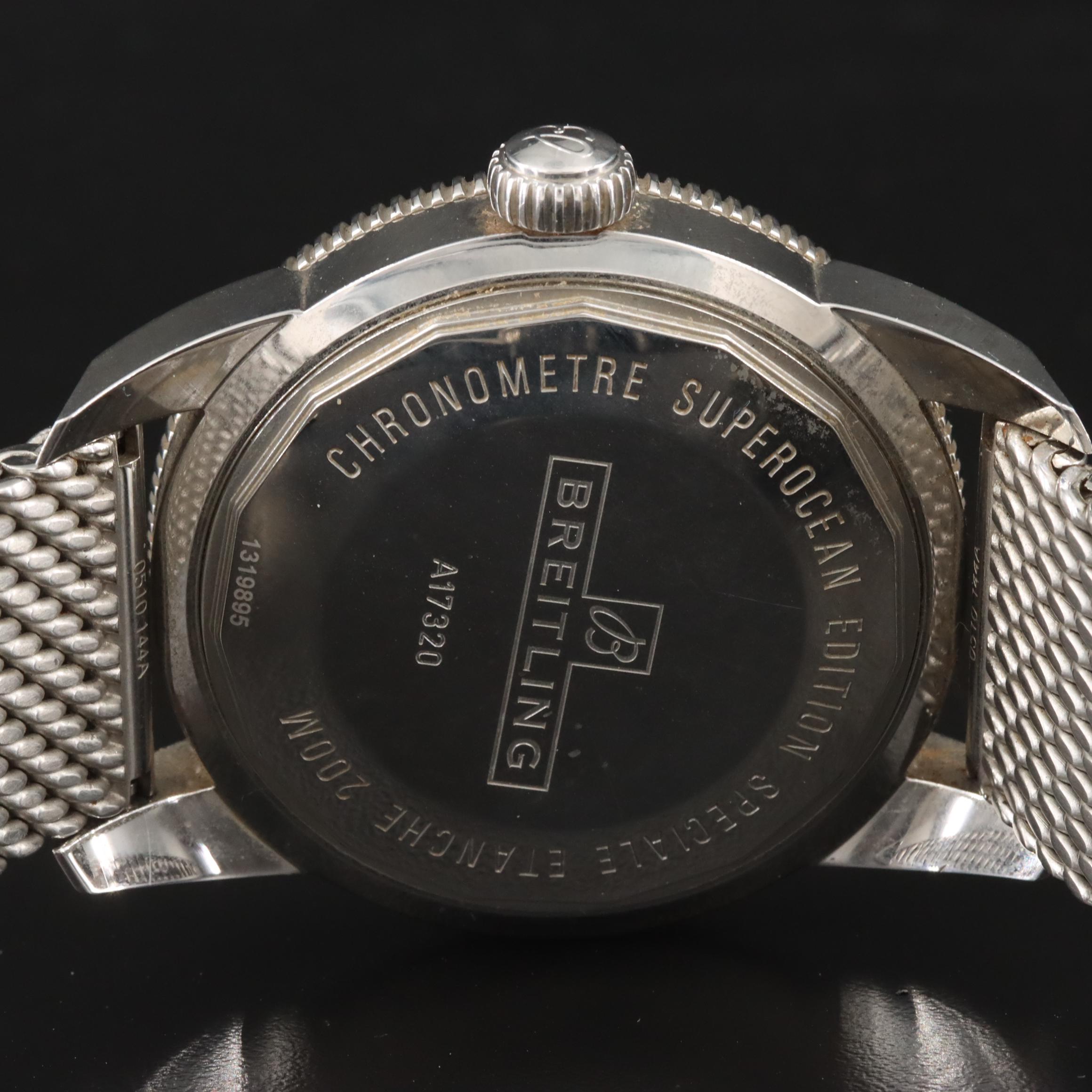 Breitling Superocean Heritage A1732024 Black Steel Automatic Watch