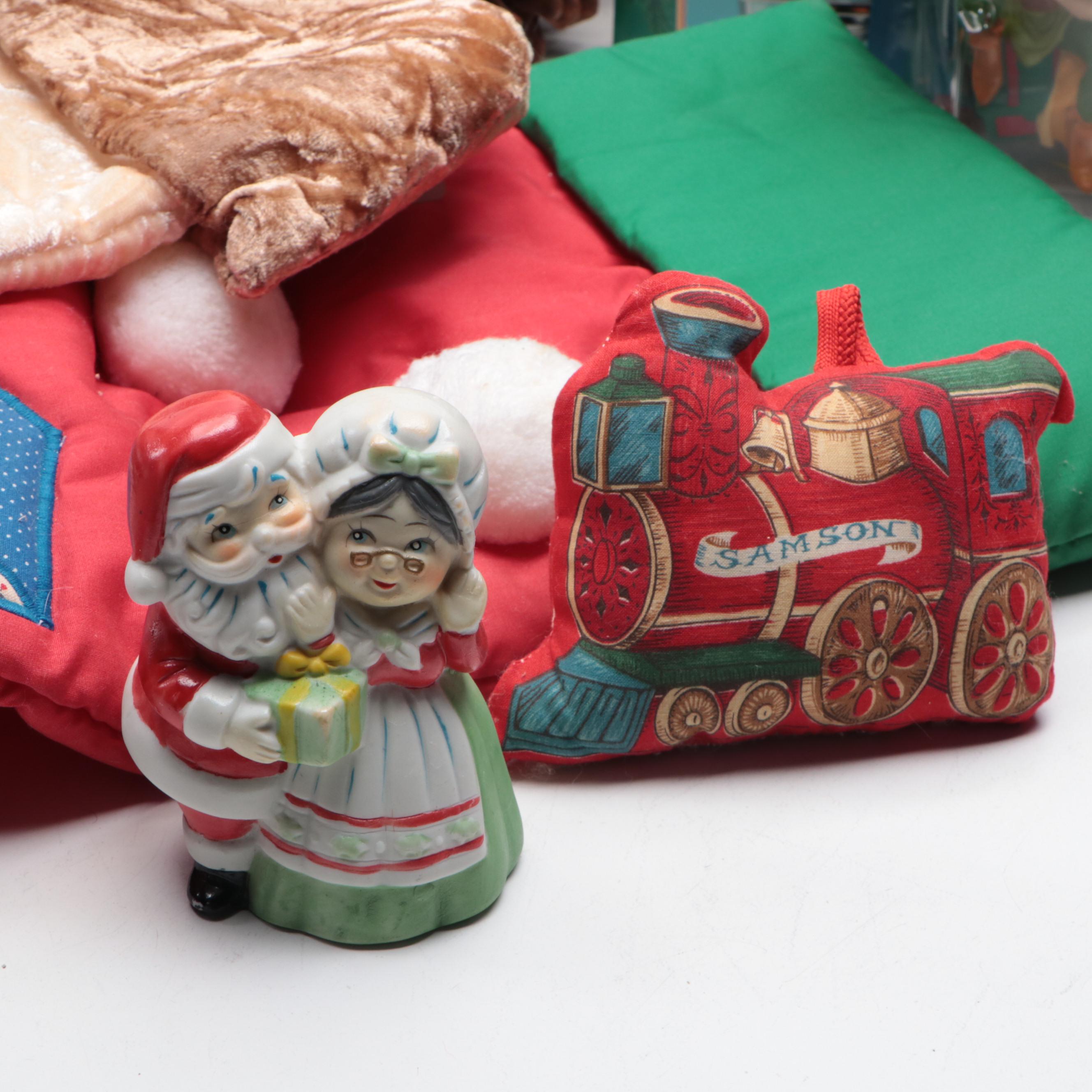 Christmas Stockings, Ornaments, Garland and More Décor