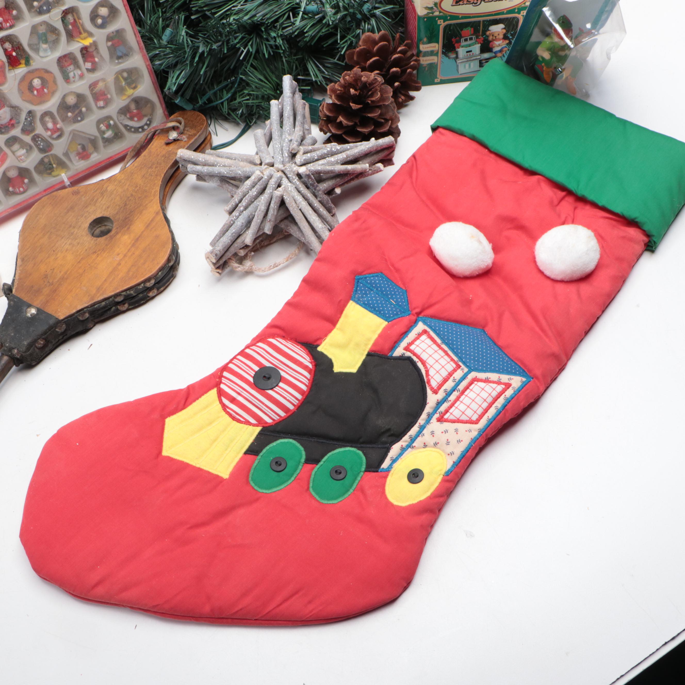 Christmas Stockings, Ornaments, Garland and More Décor