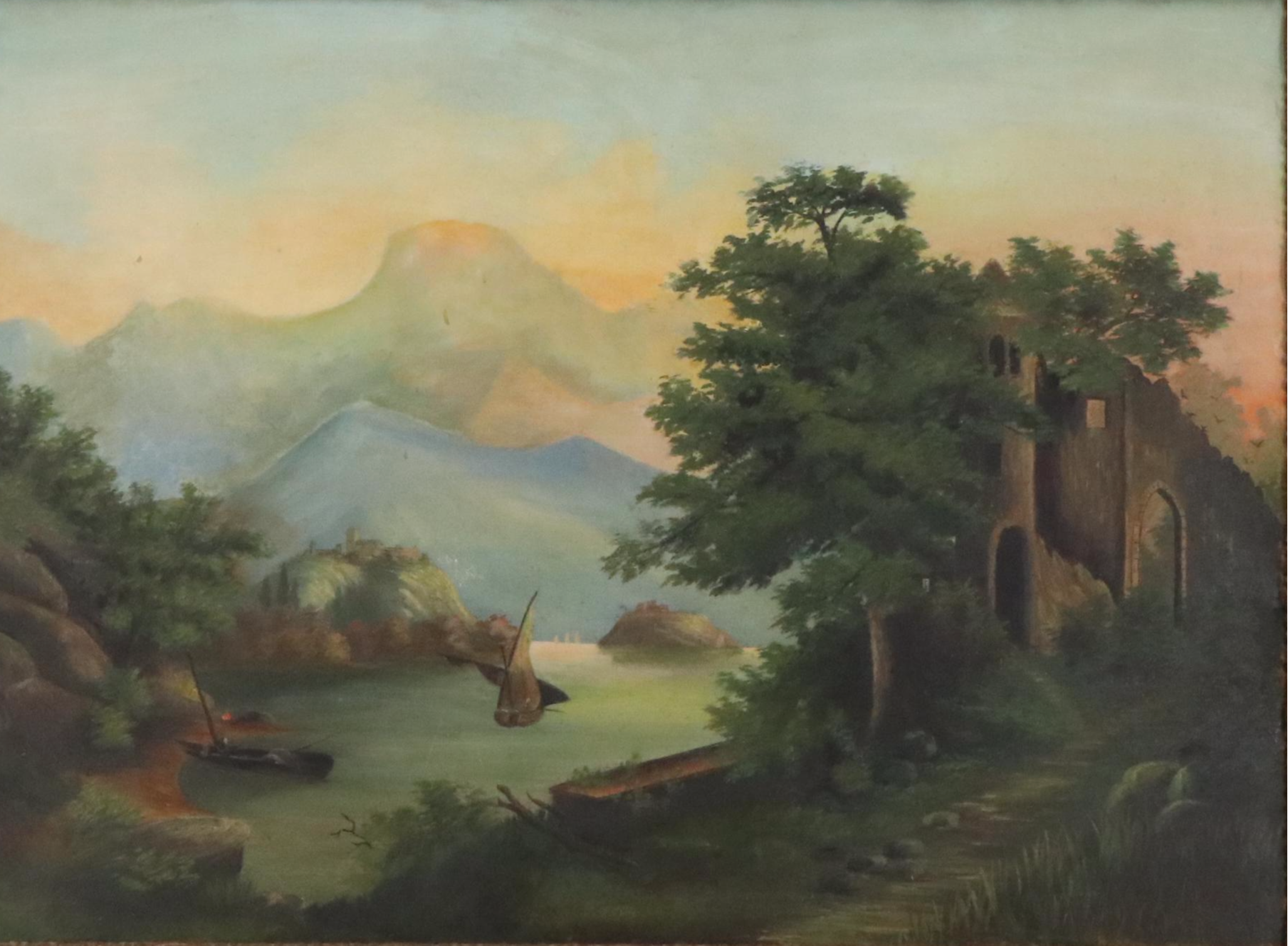 Renaissance-Inspired Oil Painting, 20th Century