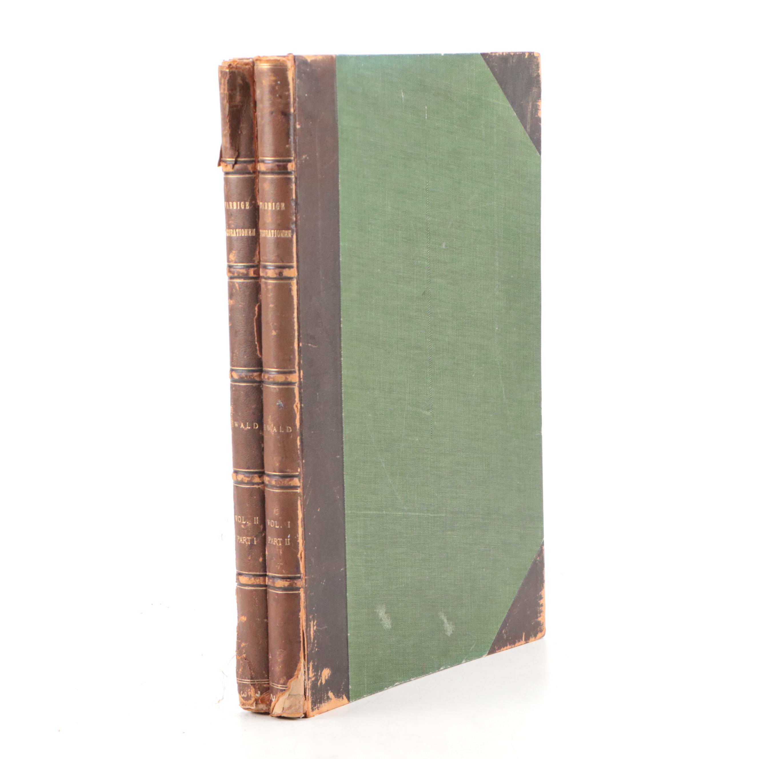 Illustrated "Farbige Decorationen" Partial Set by Ernst Ewald, Late 19th Century