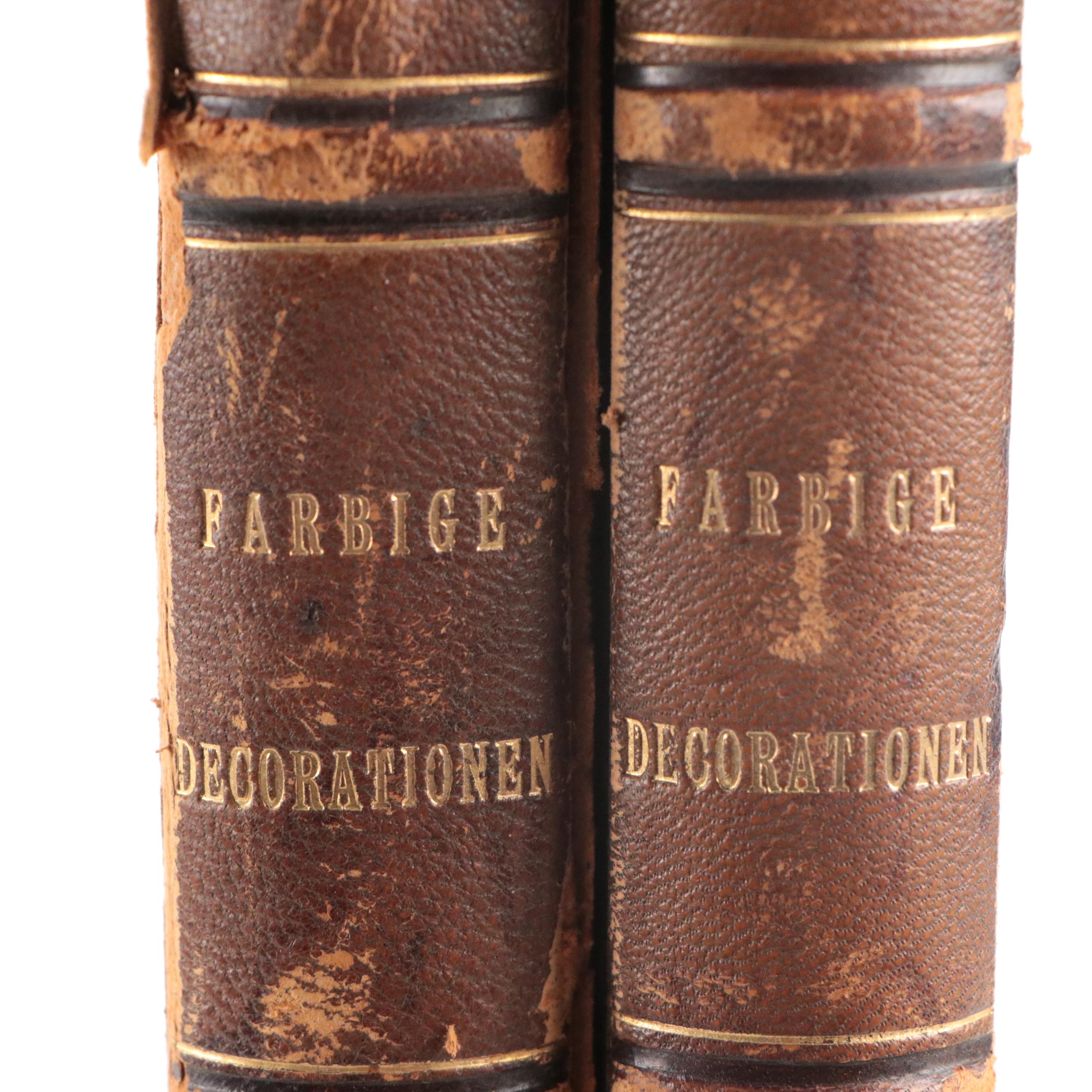 Illustrated "Farbige Decorationen" Partial Set by Ernst Ewald, Late 19th Century