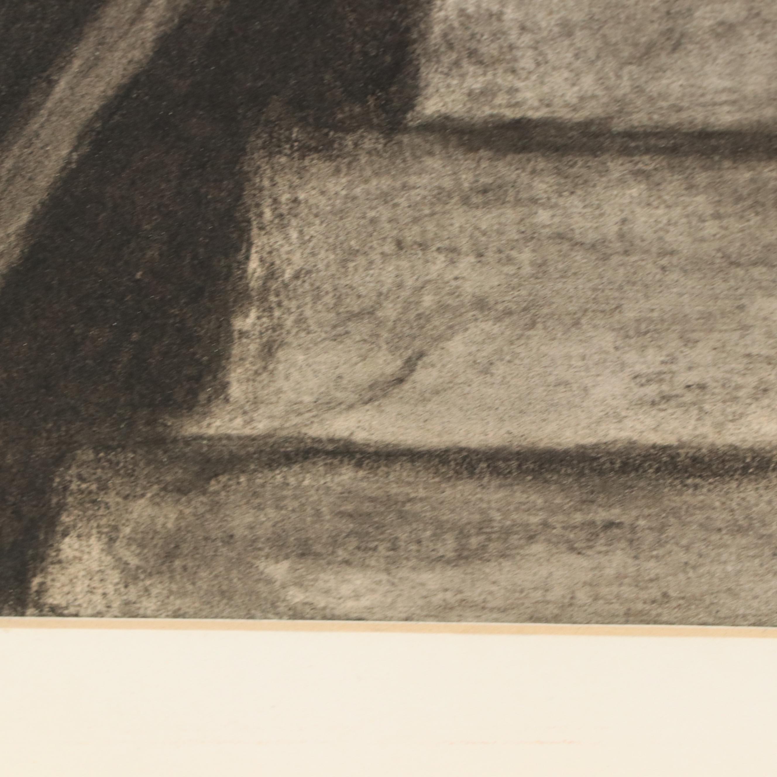 Florence Sanko Hirsch Charcoal Drawing "Stairway"