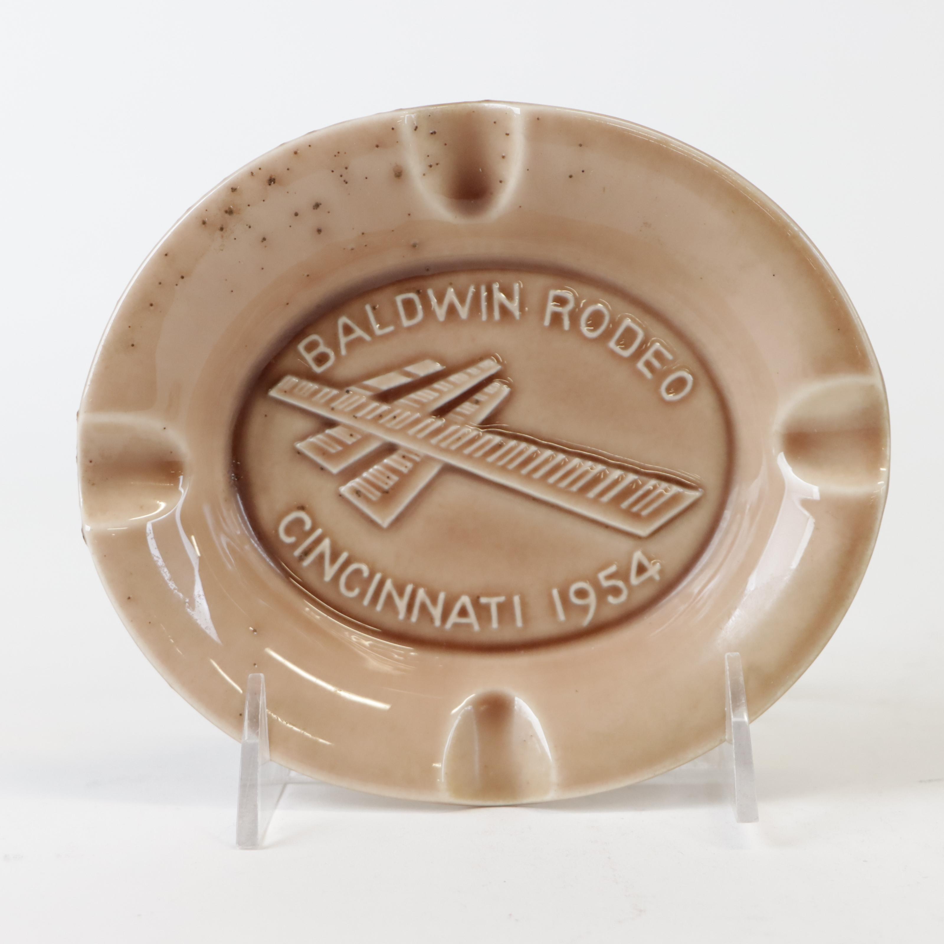 Rookwood Pottery Ceramic Advertising Ashtrays, Mid-20th Century