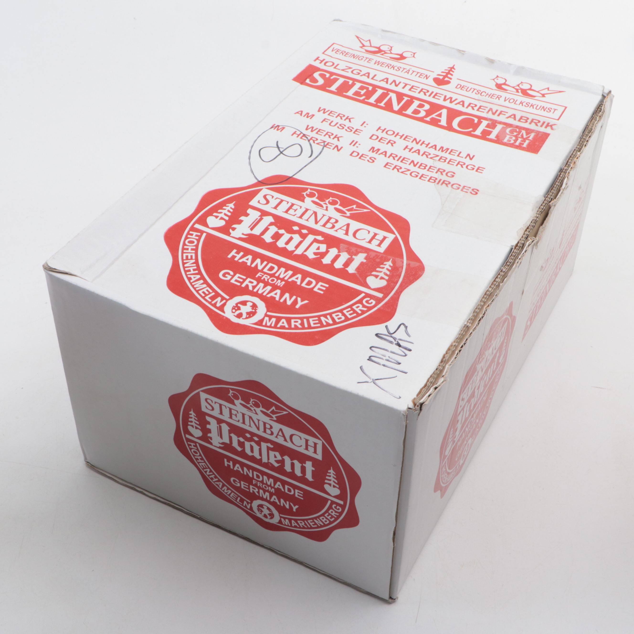 Steinbach "Chubby Lucky Irish" and "Chubby Chef Cook" Wooden Nutcrackers