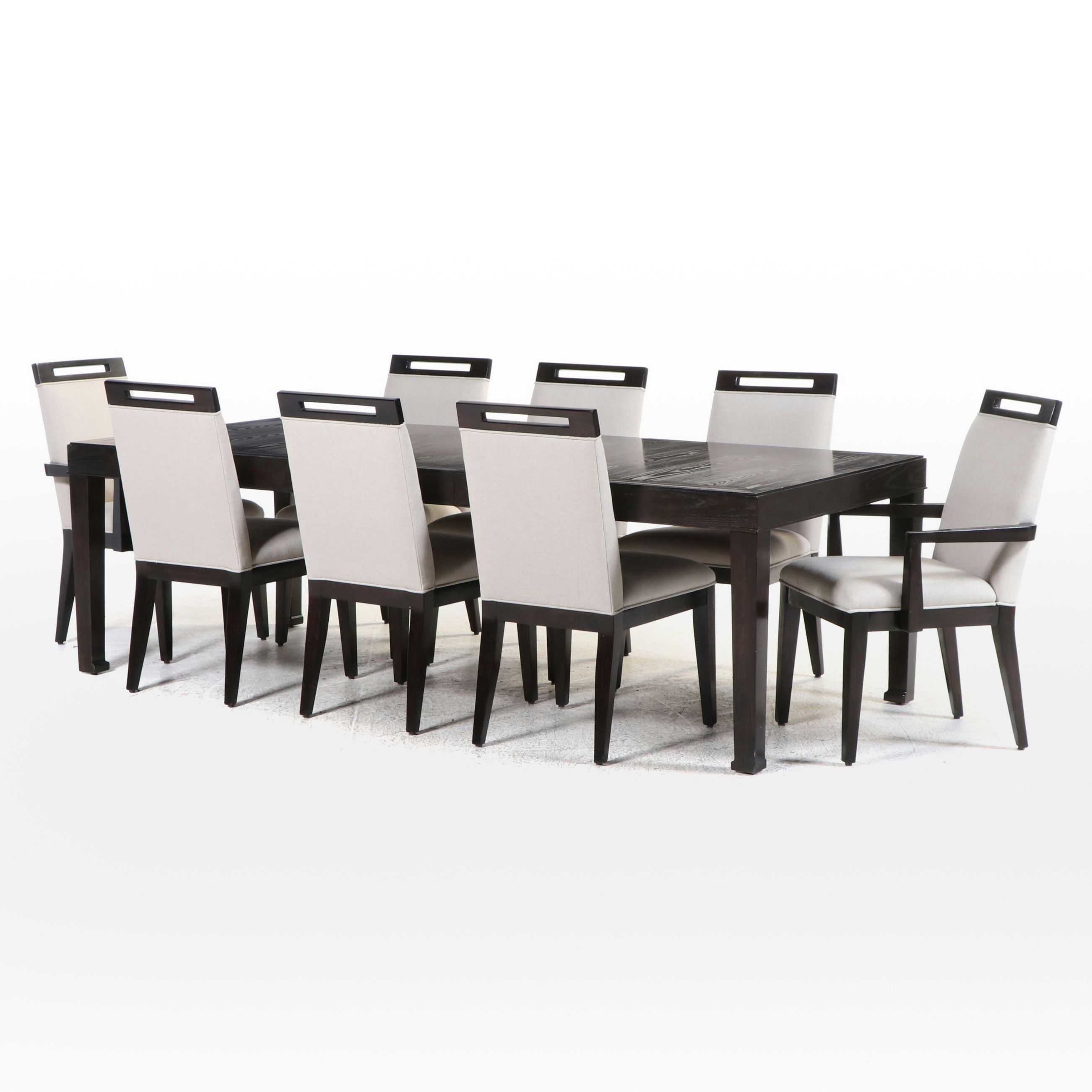 Bernhardt Furniture Co. Mercer Contemporary Nine-Piece Dining Set, 2012