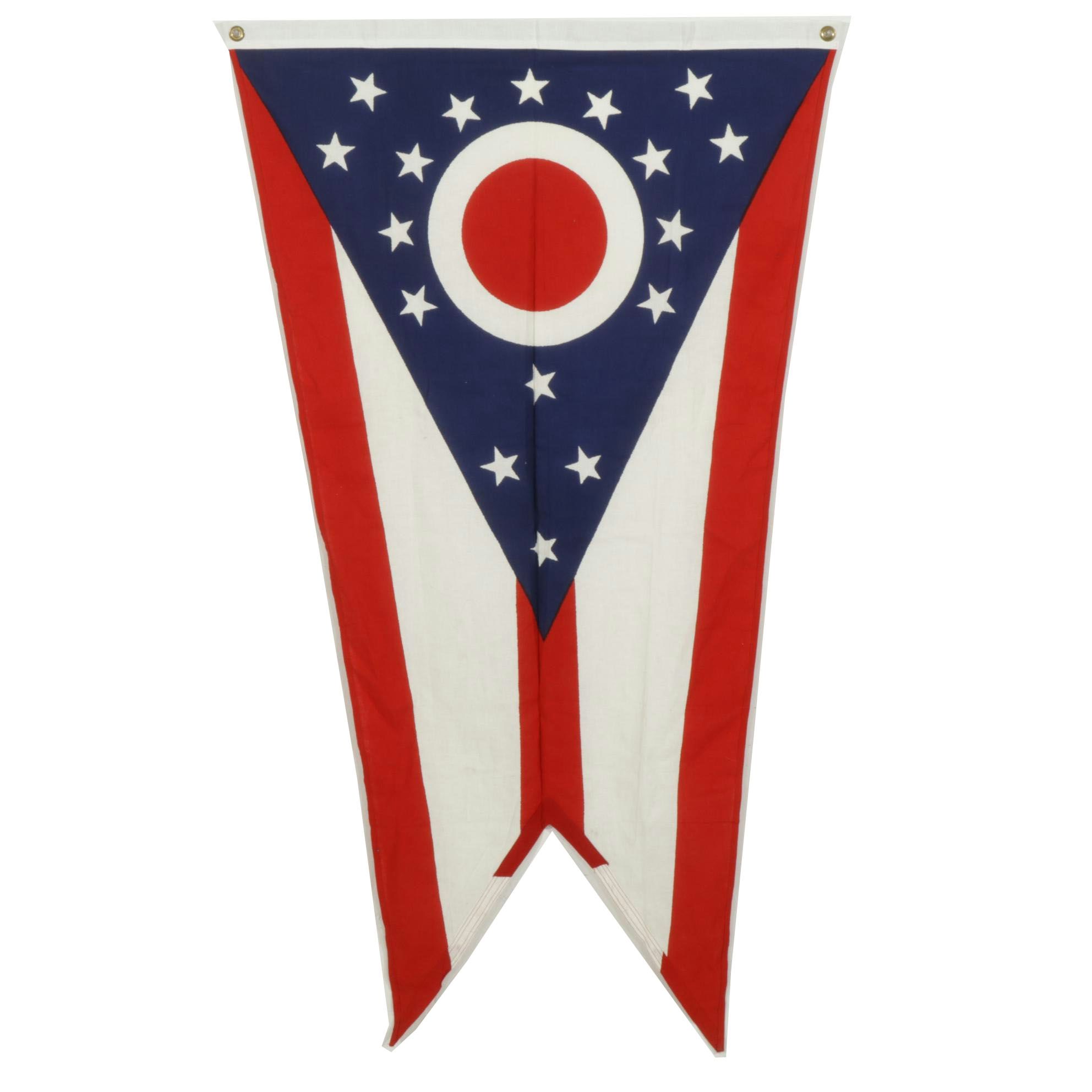 Bulldog Printed Cotton Ohio Burgee State Flag