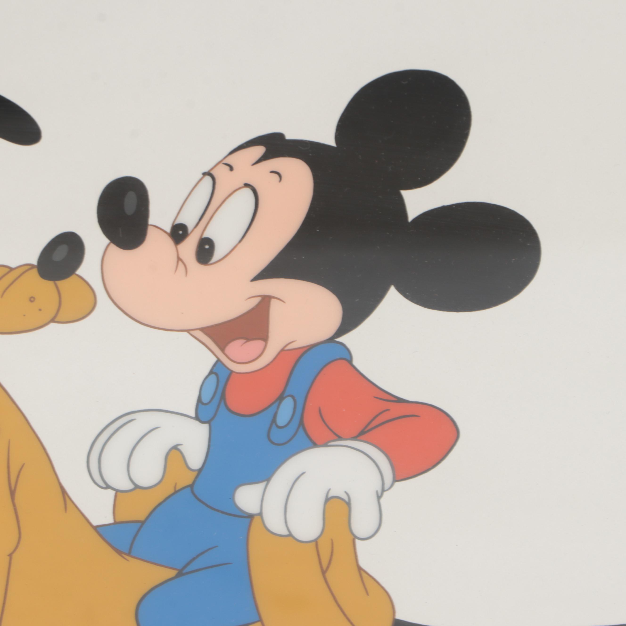 Walt Disney "Mickey Down Under" Limited Edition Sericel with Figurine