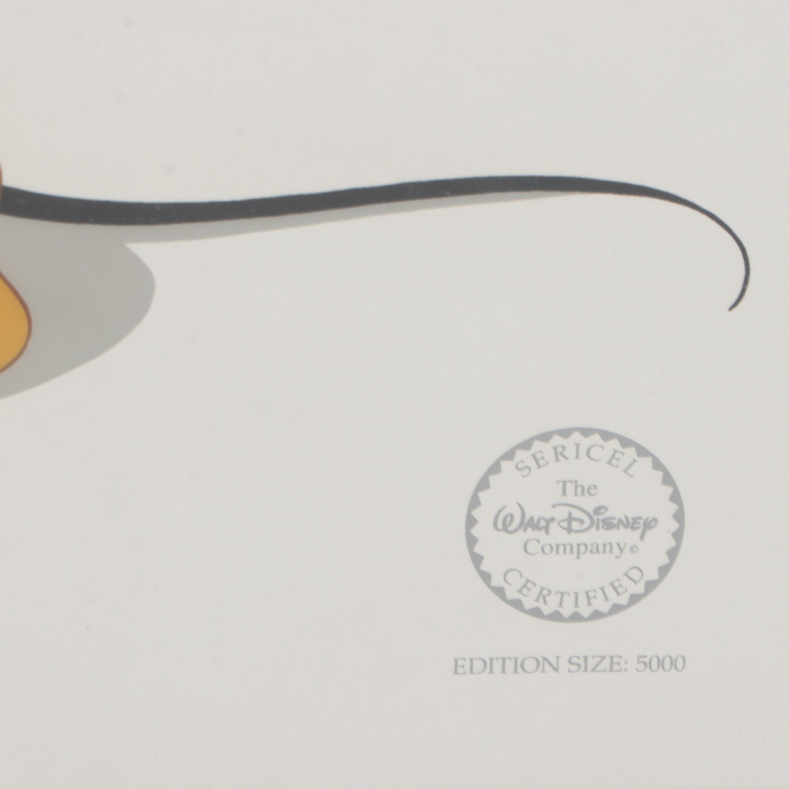 Walt Disney "Mickey Down Under" Limited Edition Sericel with Figurine